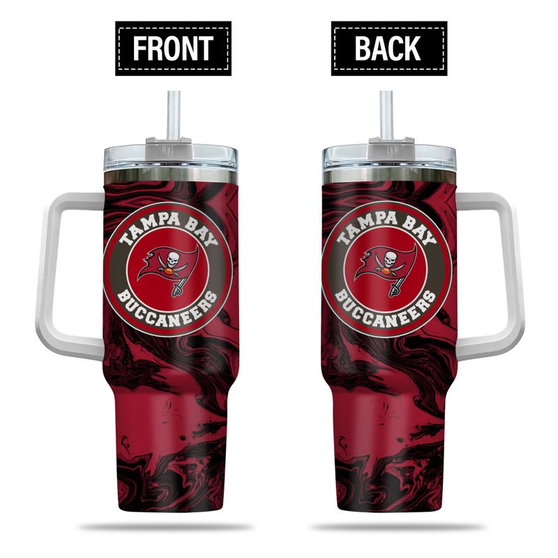 Tampa Bay Buccaneers NFL Stanley Tumbler With Handle Personalized Name St6782