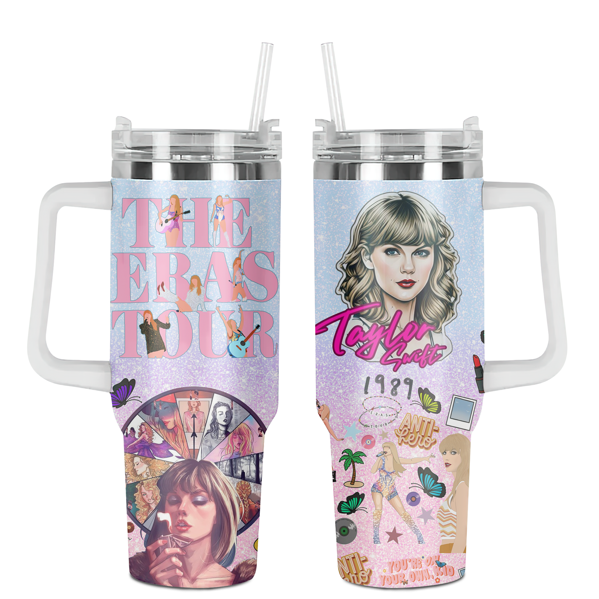 Taylor Swift Music Stanley Tumbler With Handle Personalized Name St8226
