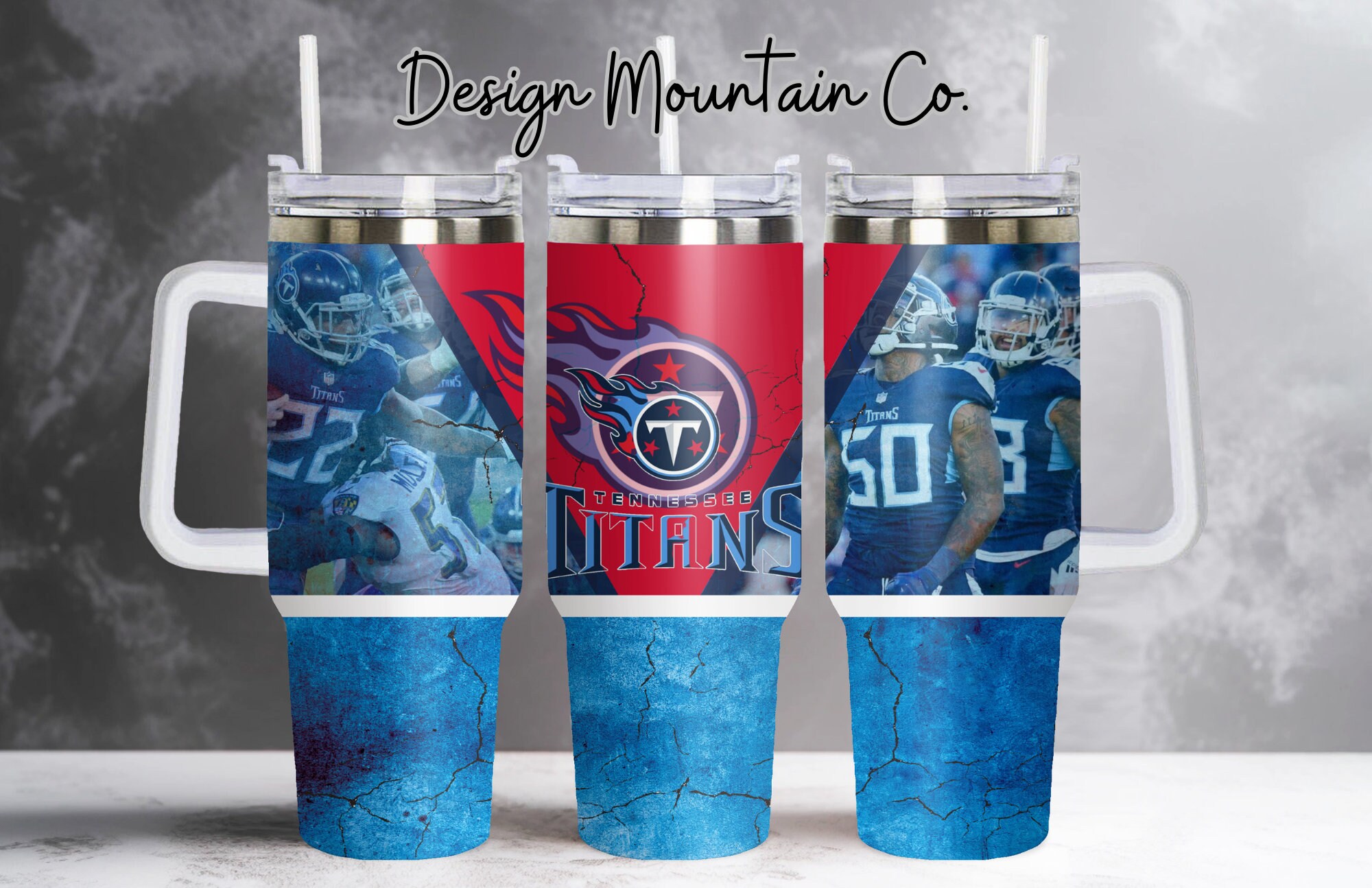Tennessee Titans NFL Stanley Tumbler With Handle Personalized Name St2329