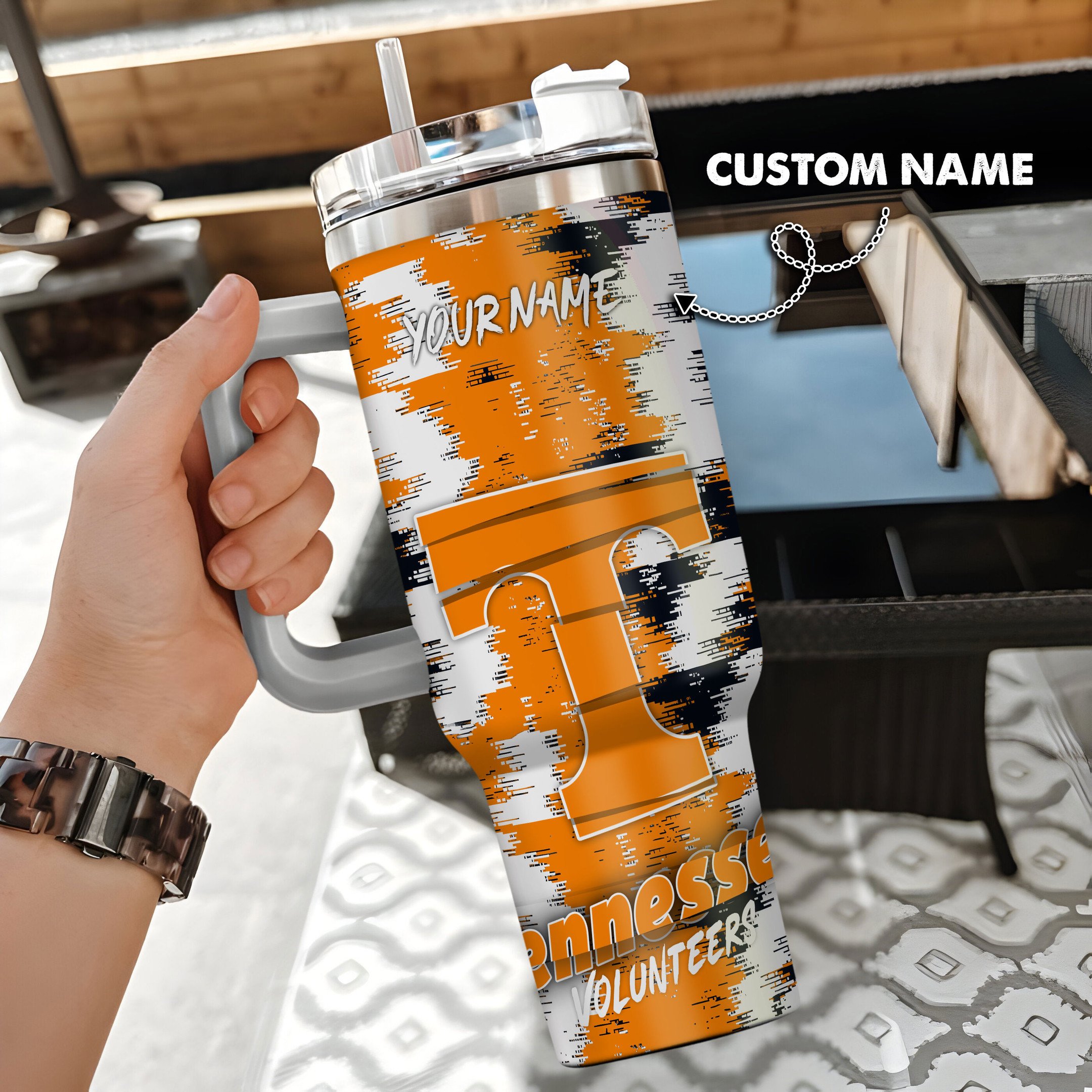 Tennessee Volunteers Stanley Tumbler Personalized Name St2120