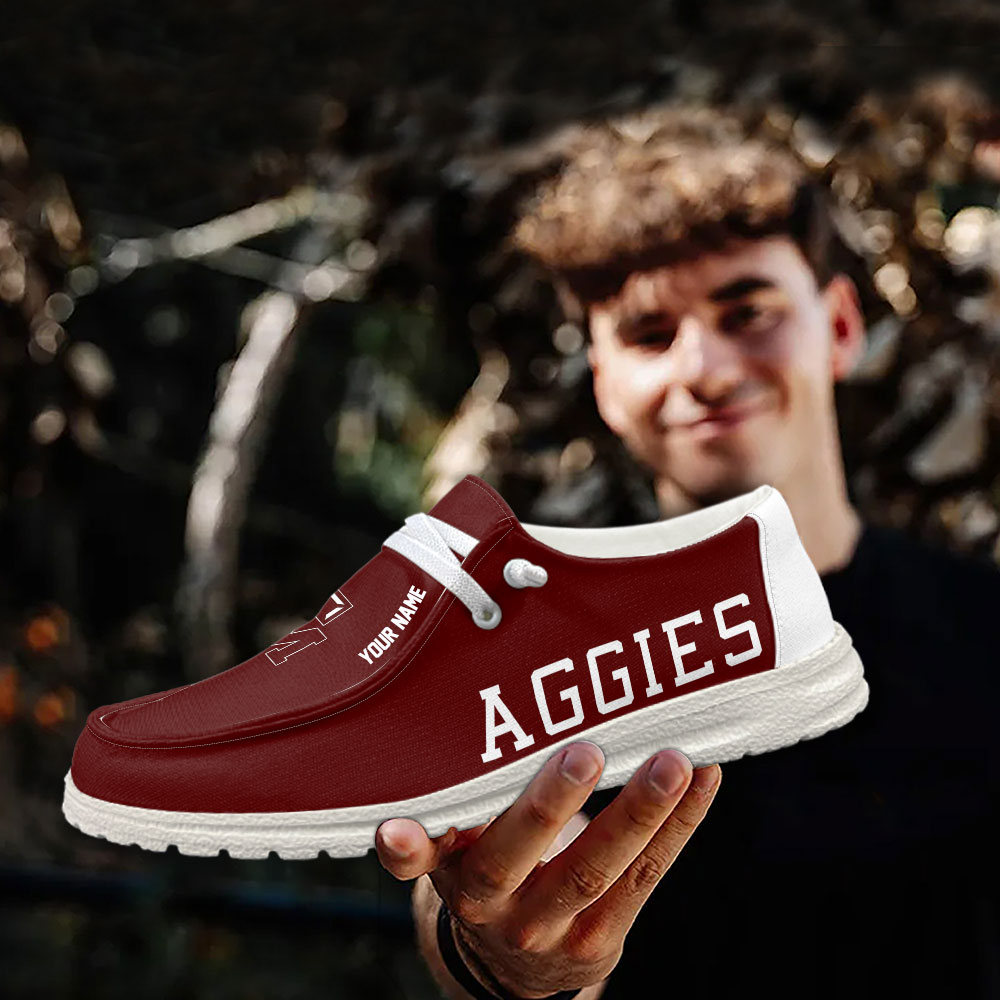 Texas A&;M Aggie NCAA Personalized Hey Dude Shoes For Men And Women ST1129