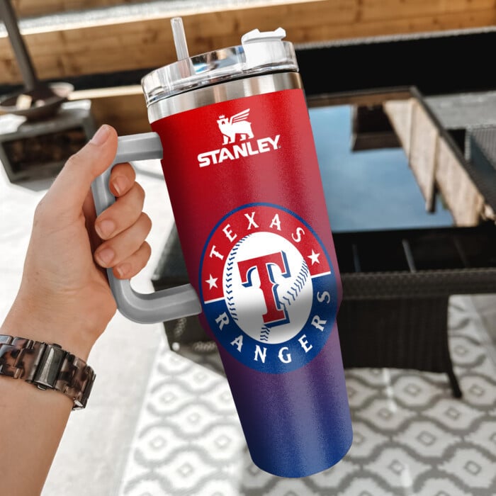 Texas Rangers Stanley Tumbler Personalized Name St2918