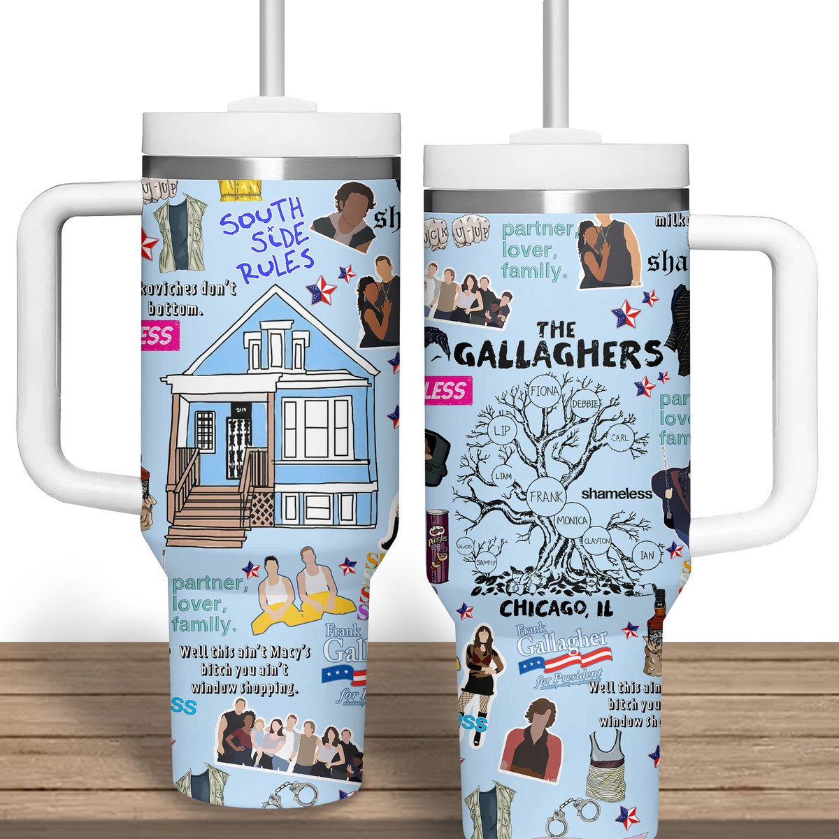 The Gallaghers TV Series Stanley Tumbler With Handle Personalized Name St4998