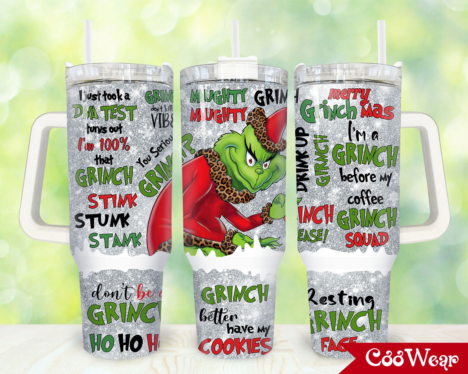 The Grinch Movies Stanley Tumbler With Handle Personalized Name St5839