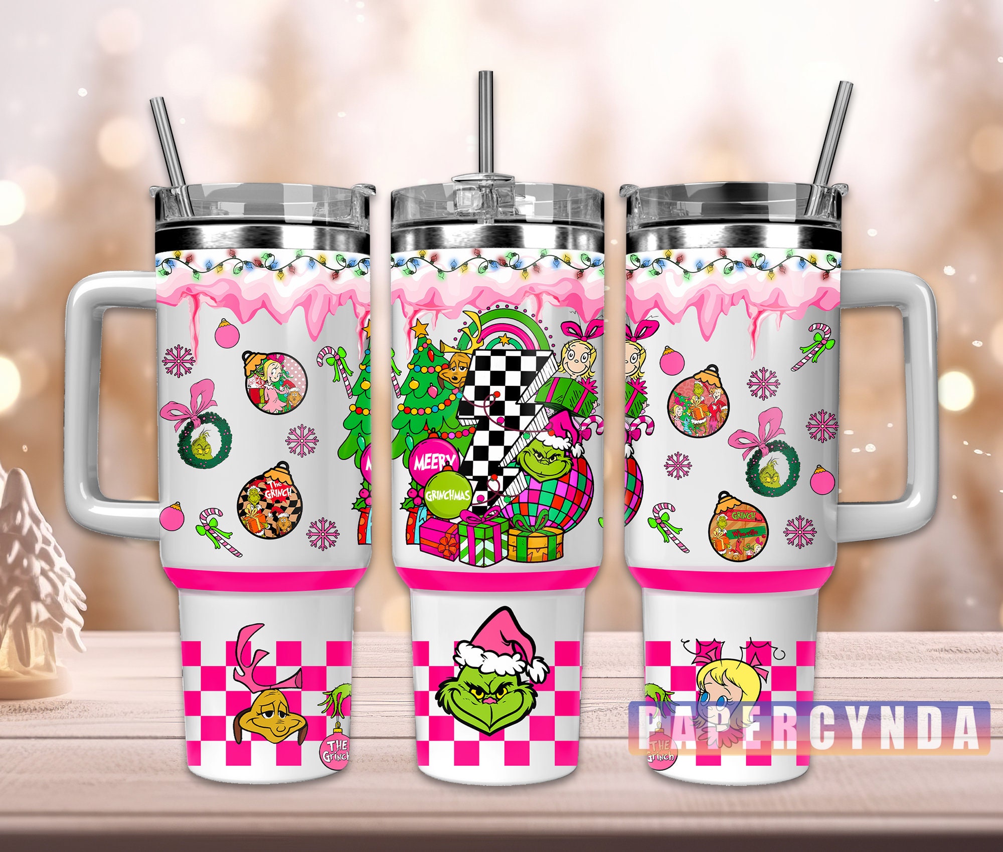 The Grinch Stanley Tumbler With Handle Personalized Name St2896