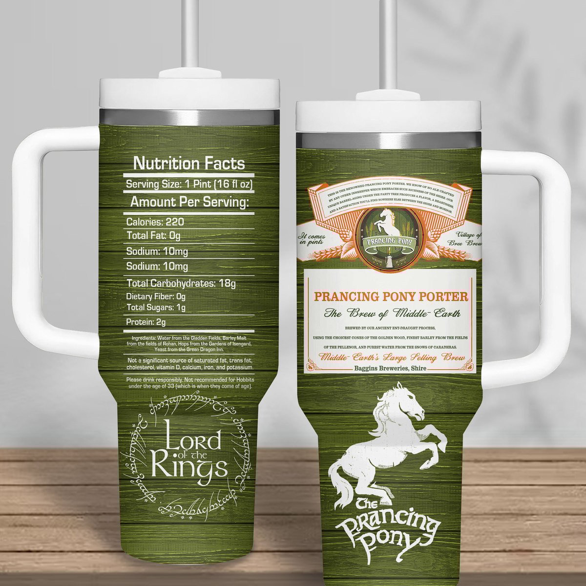 The Lord of the Rings Movies Stanley Tumbler With Handle Personalized Name St8535