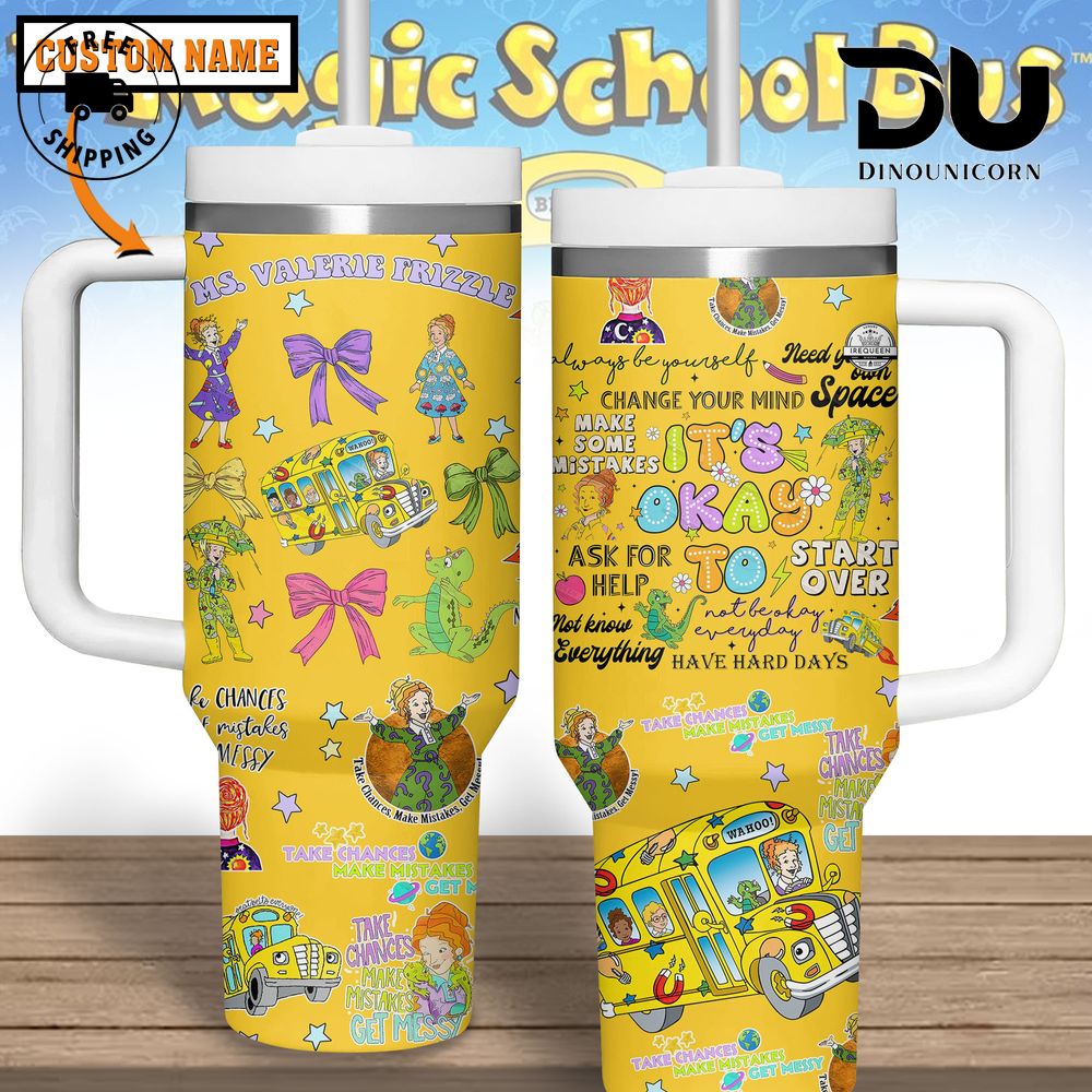 The Magic School Bus TV Series Stanley Tumbler With Handle Personalized Name St3701