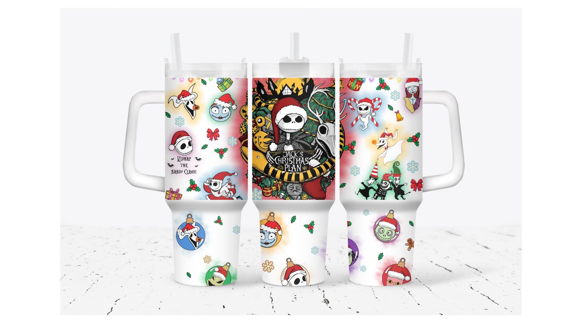 The Nightmare Before Christmas Movies Stanley Tumbler With Handle Personalized Name St5435