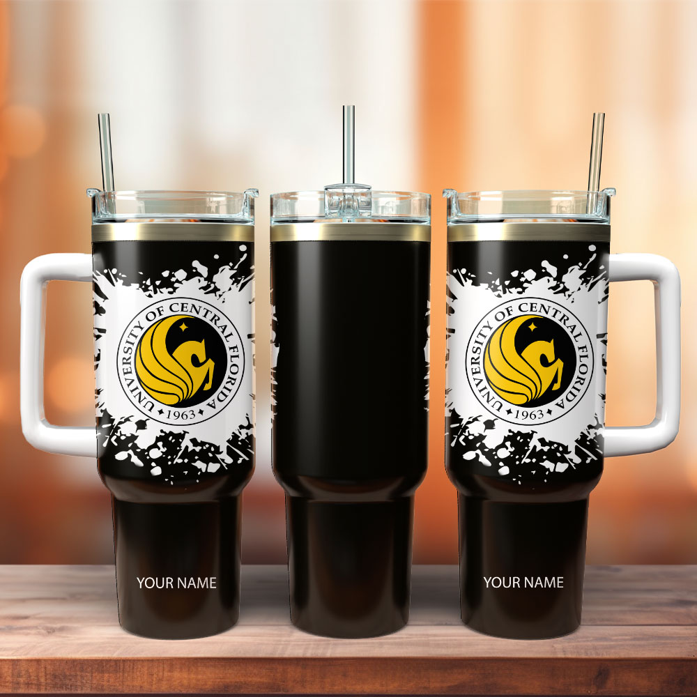 The University Of Central Florida Stanley Tumbler With Handle Personalized Name St1183