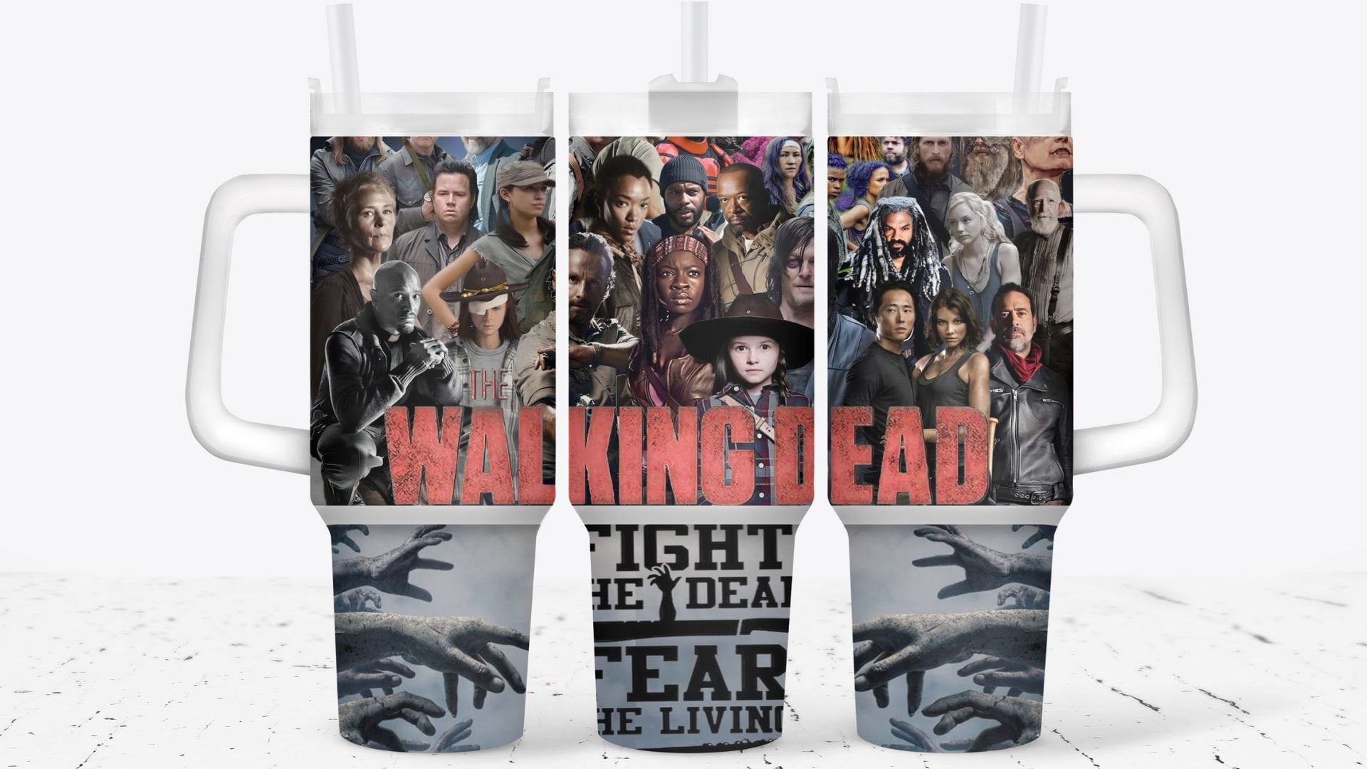 The Walking Dead TV Series Stanley Tumbler With Handle Personalized Name St8062