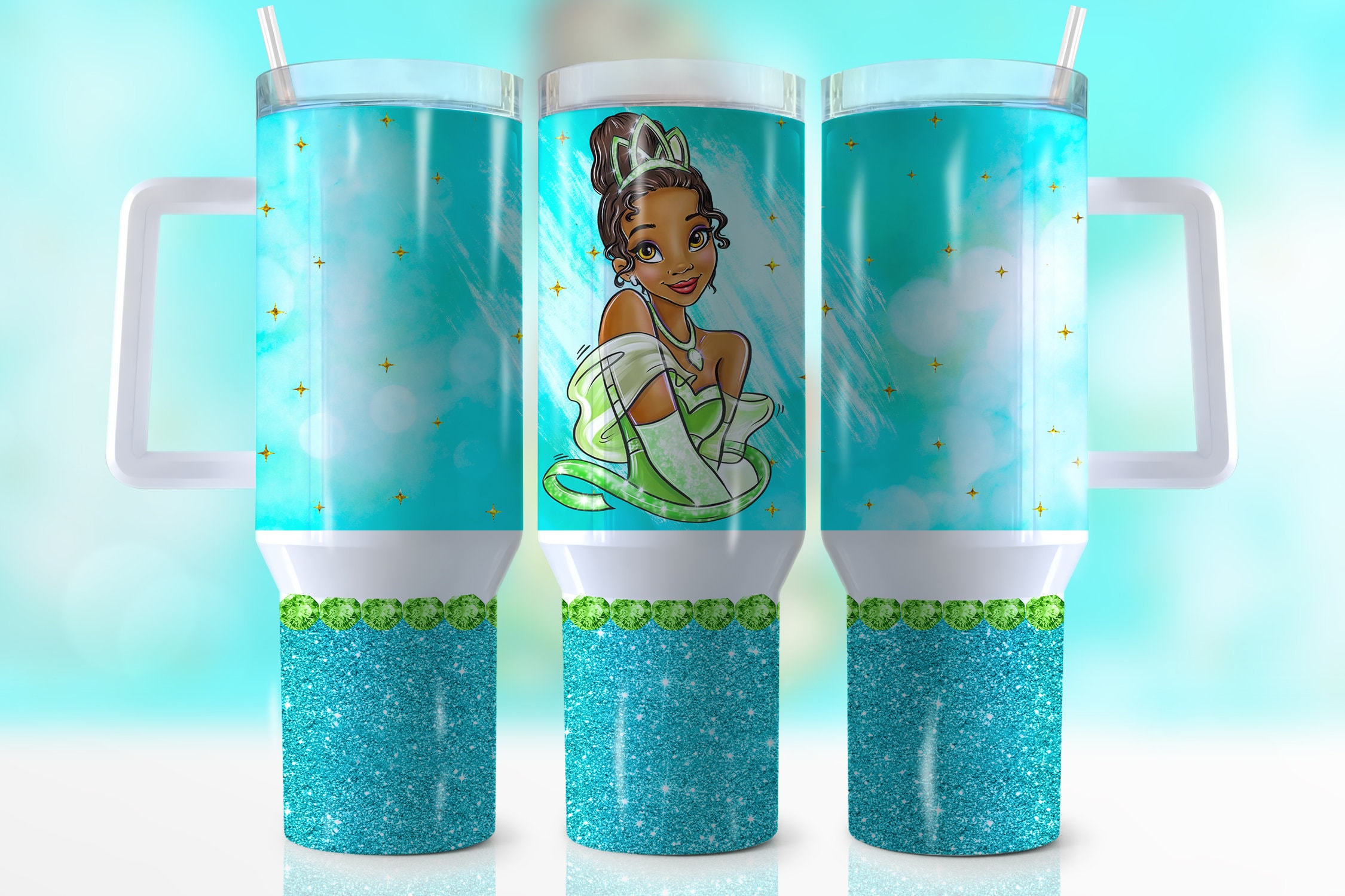 Tiana The Princess And The Frog Disney Cartoon Stanley Tumbler With Handle Personalized Name St1851