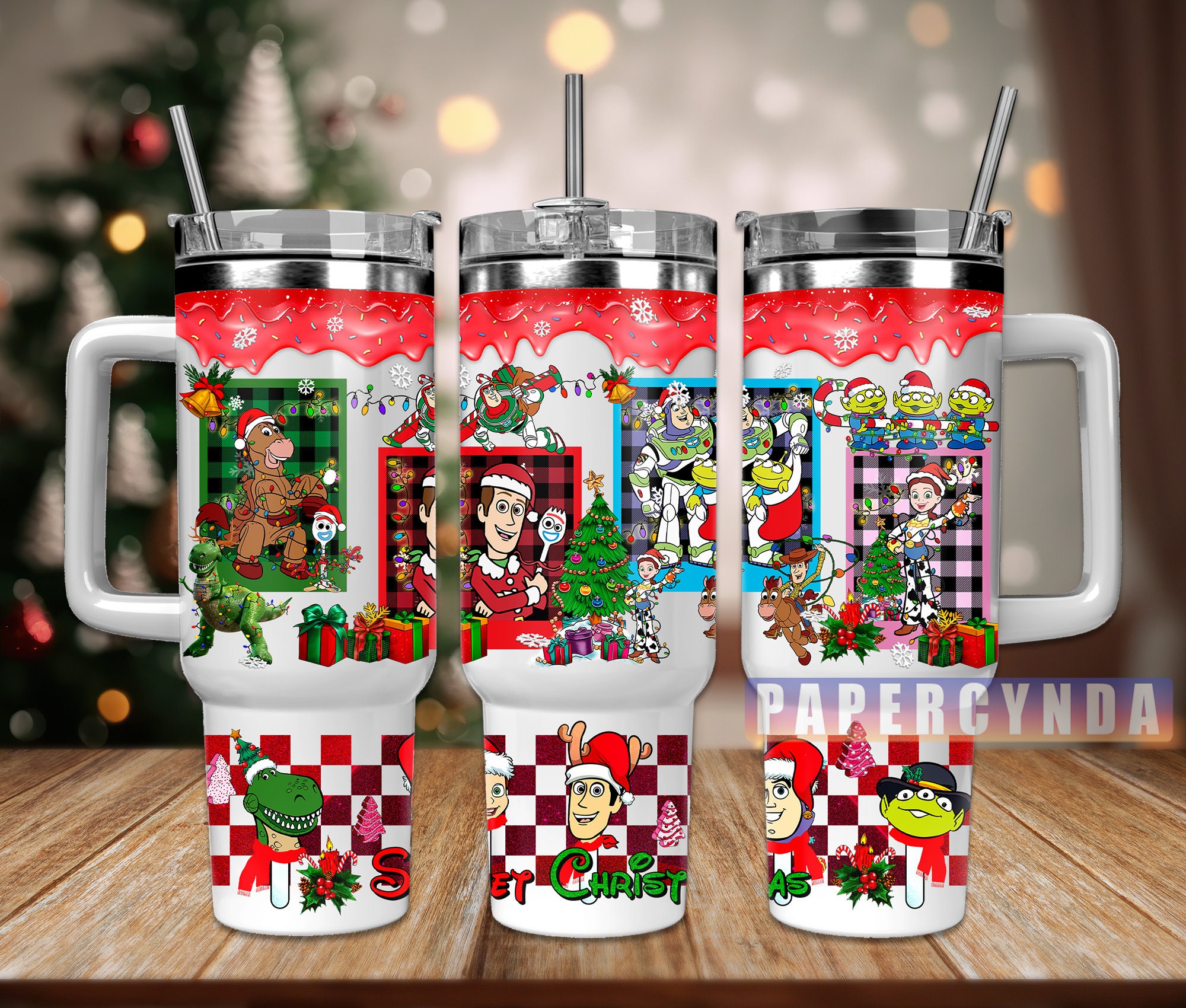 Toy Story Christmas Stanley Tumbler With Handle Personalized Name St6132