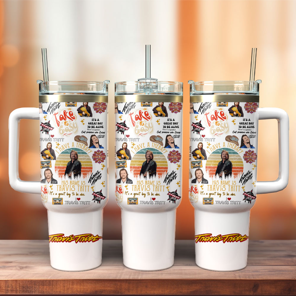 Travis Tritt Music Stanley Tumbler With Handle Personalized Name St3447