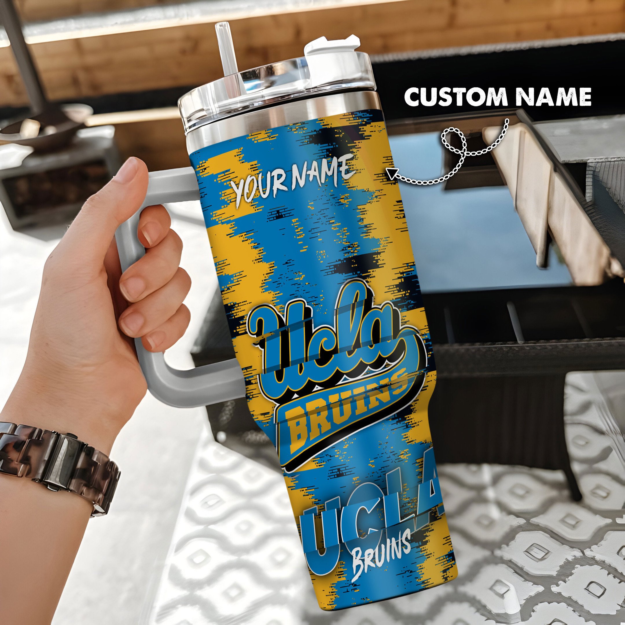 UCLA Bruins Stanley Tumbler Personalized Name St2509
