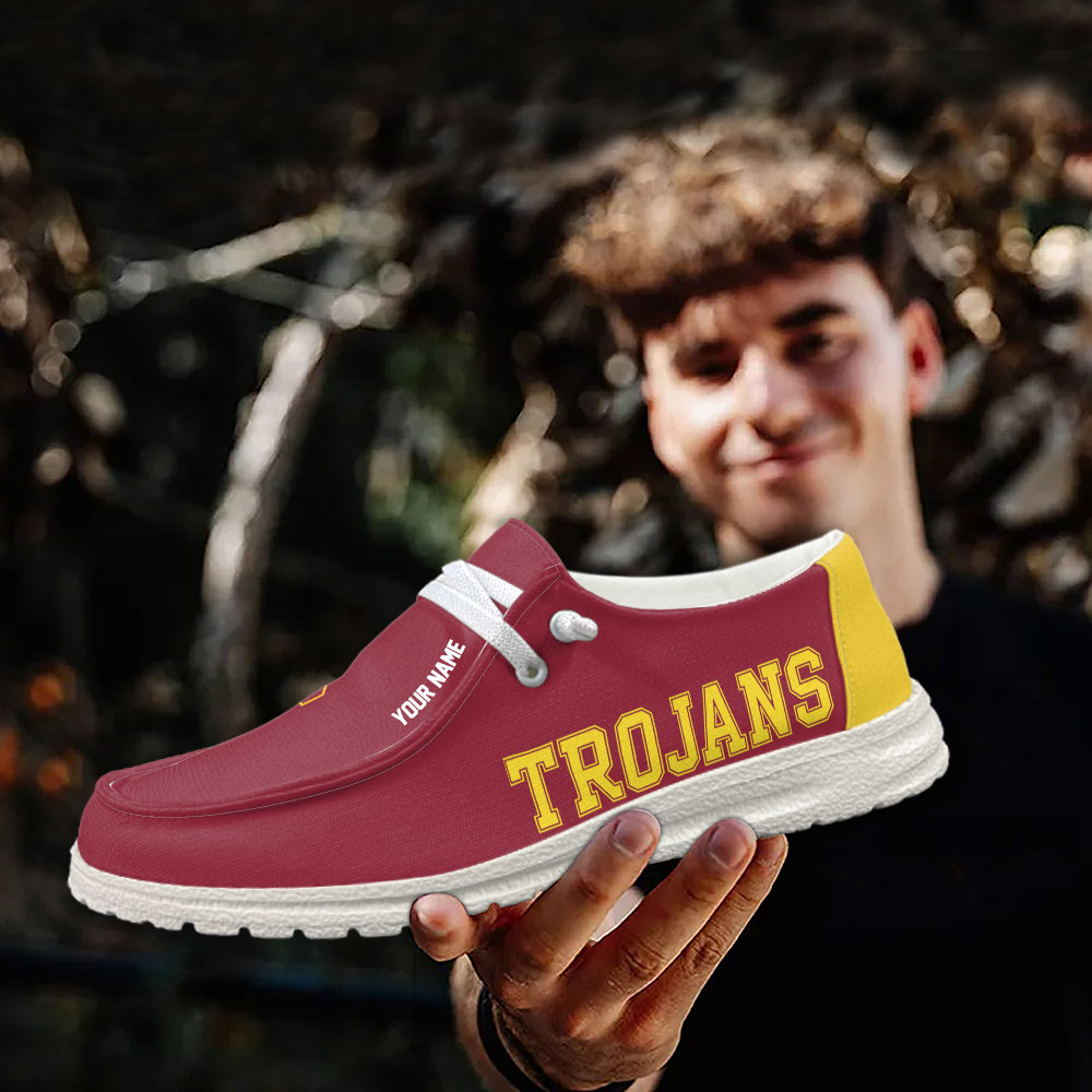 USC Trojans NCAA Personalized Hey Dude Shoes For Men And Women ST1133