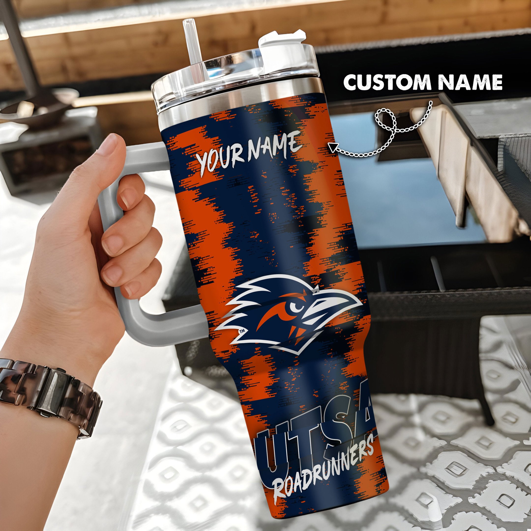 UTSA Roadrunners Stanley Tumbler Personalized Name St4277