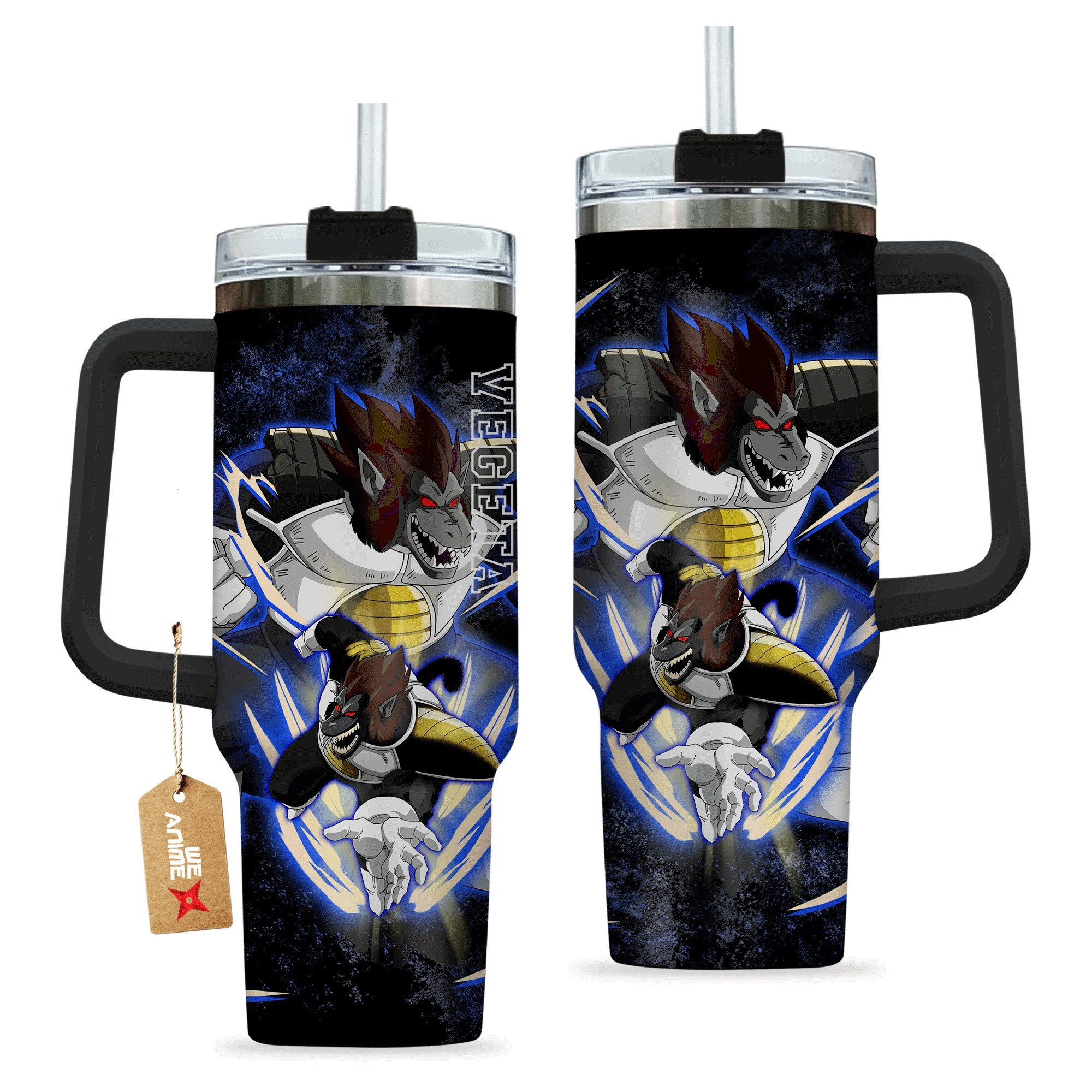 Vegeta Great Ape Dragon Ball Anime Stanley Tumbler With Handle Personalized Name St9587