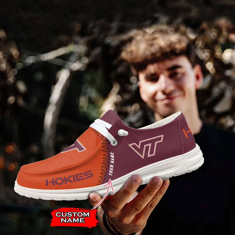 Virginia Tech Hokie NCAA Personalized Hey Dude Shoes For Men And Women ST14740