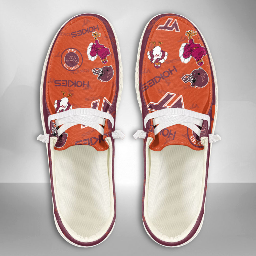 Virginia Tech Hokies NCAA Personalized Hey Dude Shoes For Men And Women ST12582