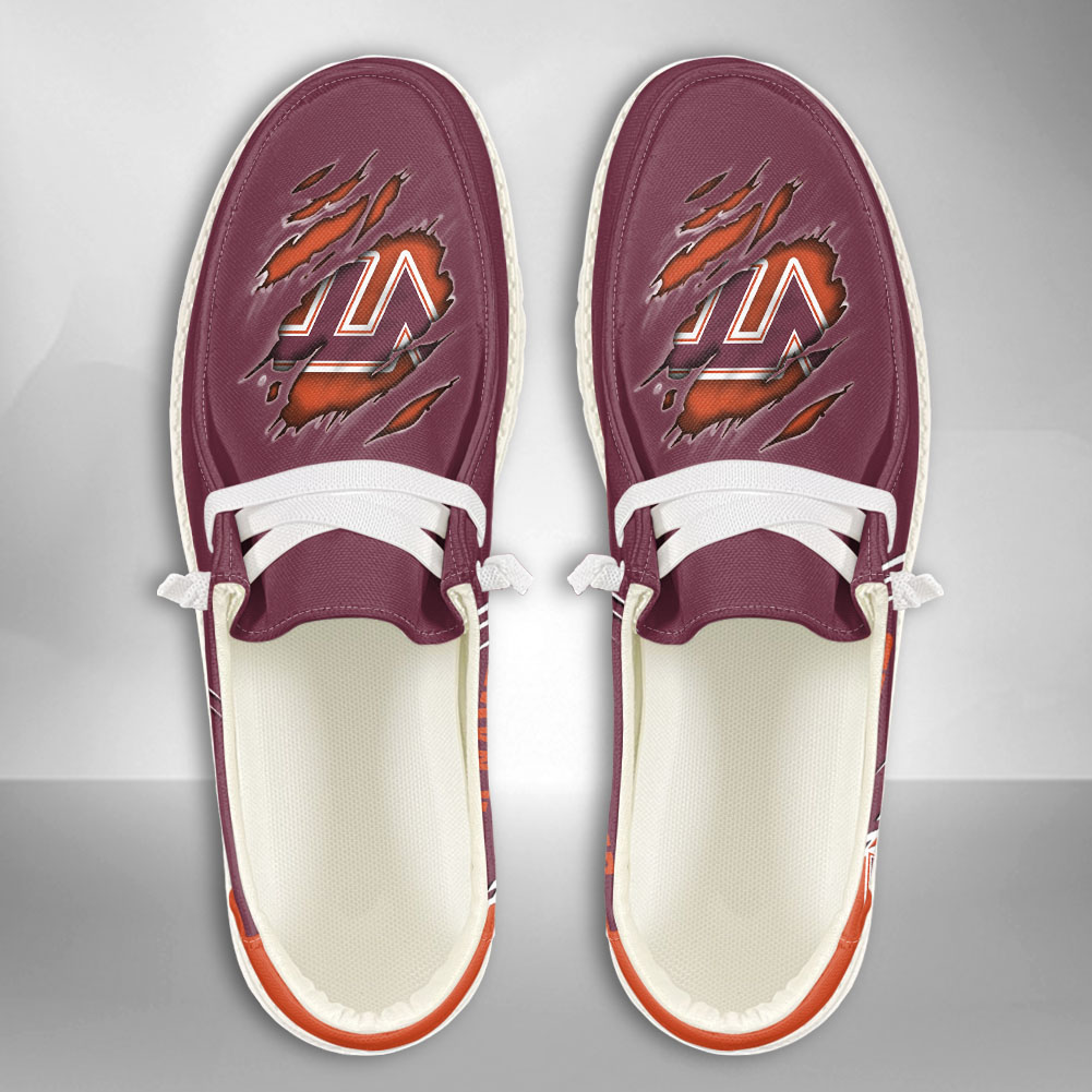 Virginia Tech Hokies NCAA Personalized Hey Dude Shoes For Men And Women ST12600