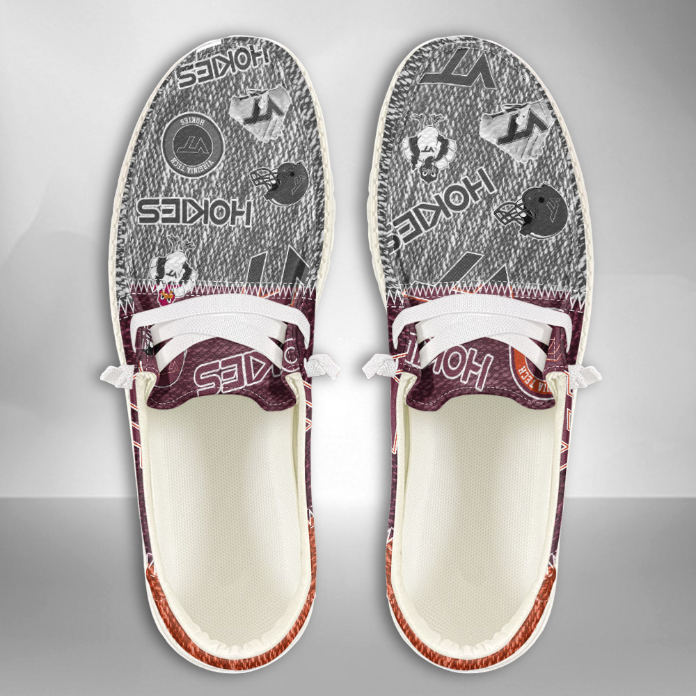 Virginia Tech Hokies NCAA Personalized Hey Dude Shoes For Men And Women ST12754