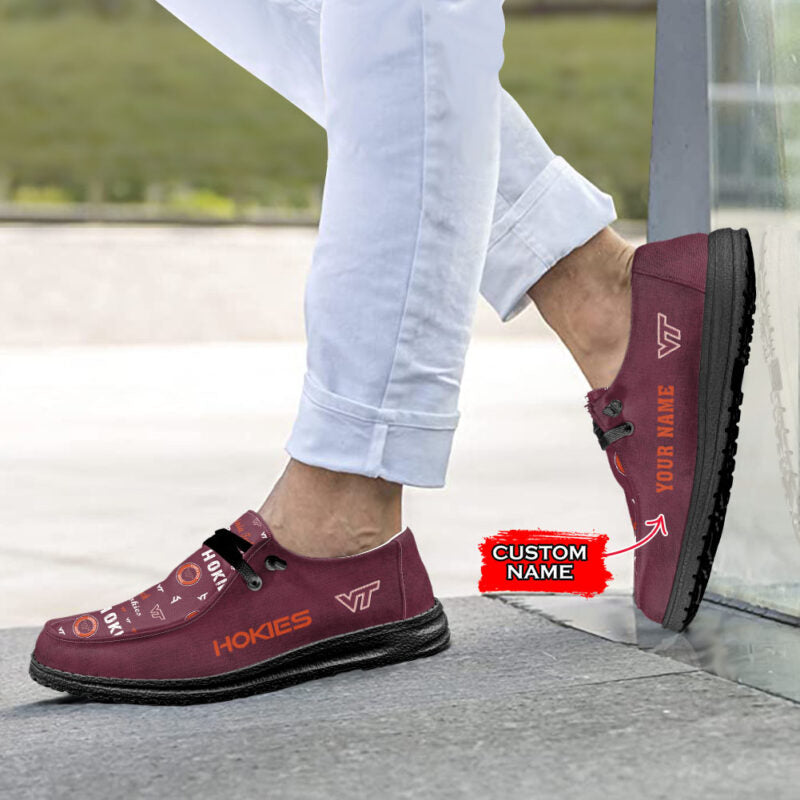 Virginia Tech Hokies NCAA Personalized Hey Dude Shoes For Men And Women ST13572