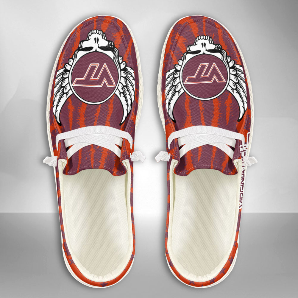 Virginia Tech Hokies NCAA Personalized Hey Dude Shoes For Men And Women ST14143