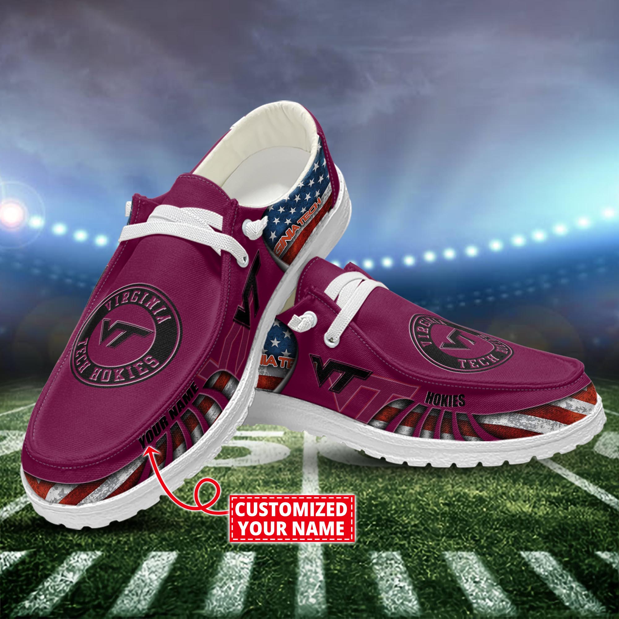 Virginia Tech Hokies Personalized Hey Dude Shoes For Men And Women ST11850