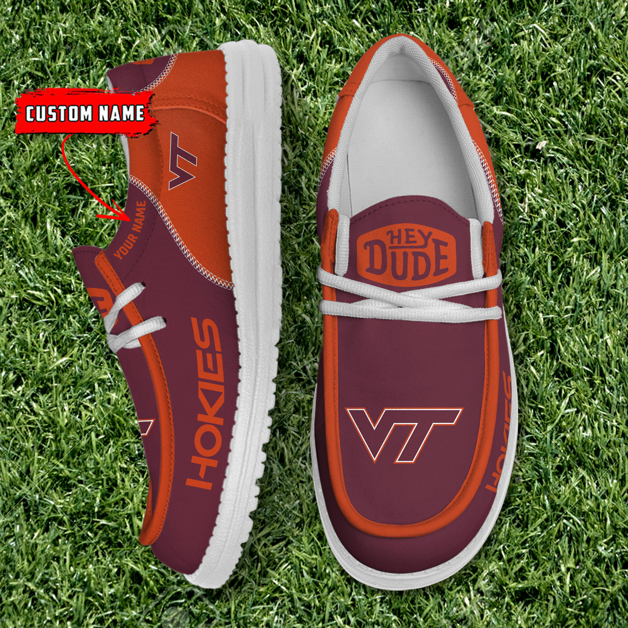 Virginia Tech Hokies Personalized Hey Dude Shoes For Men And Women ST5418