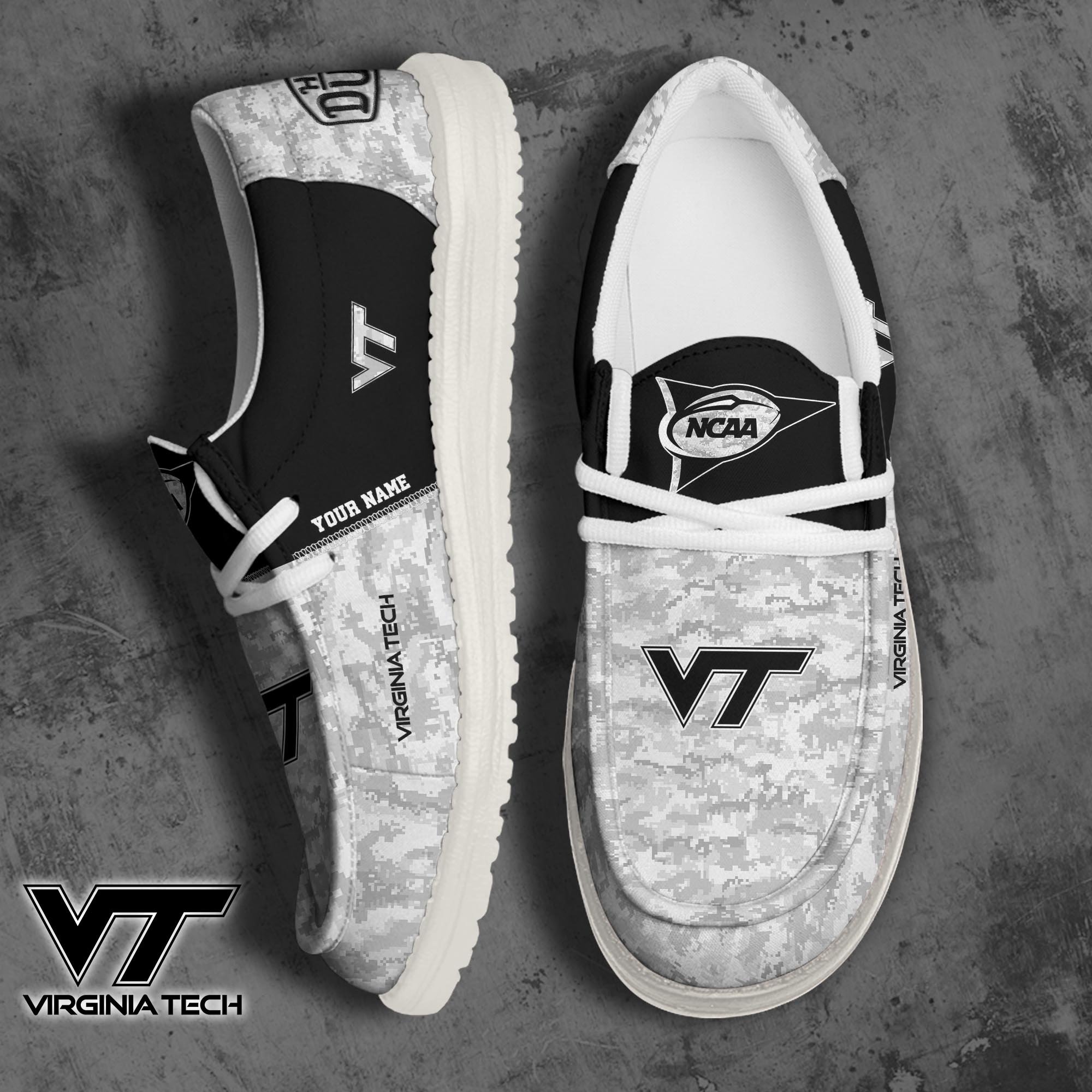 Virginia Tech Hokies Personalized Hey Dude Shoes For Men And Women ST6394