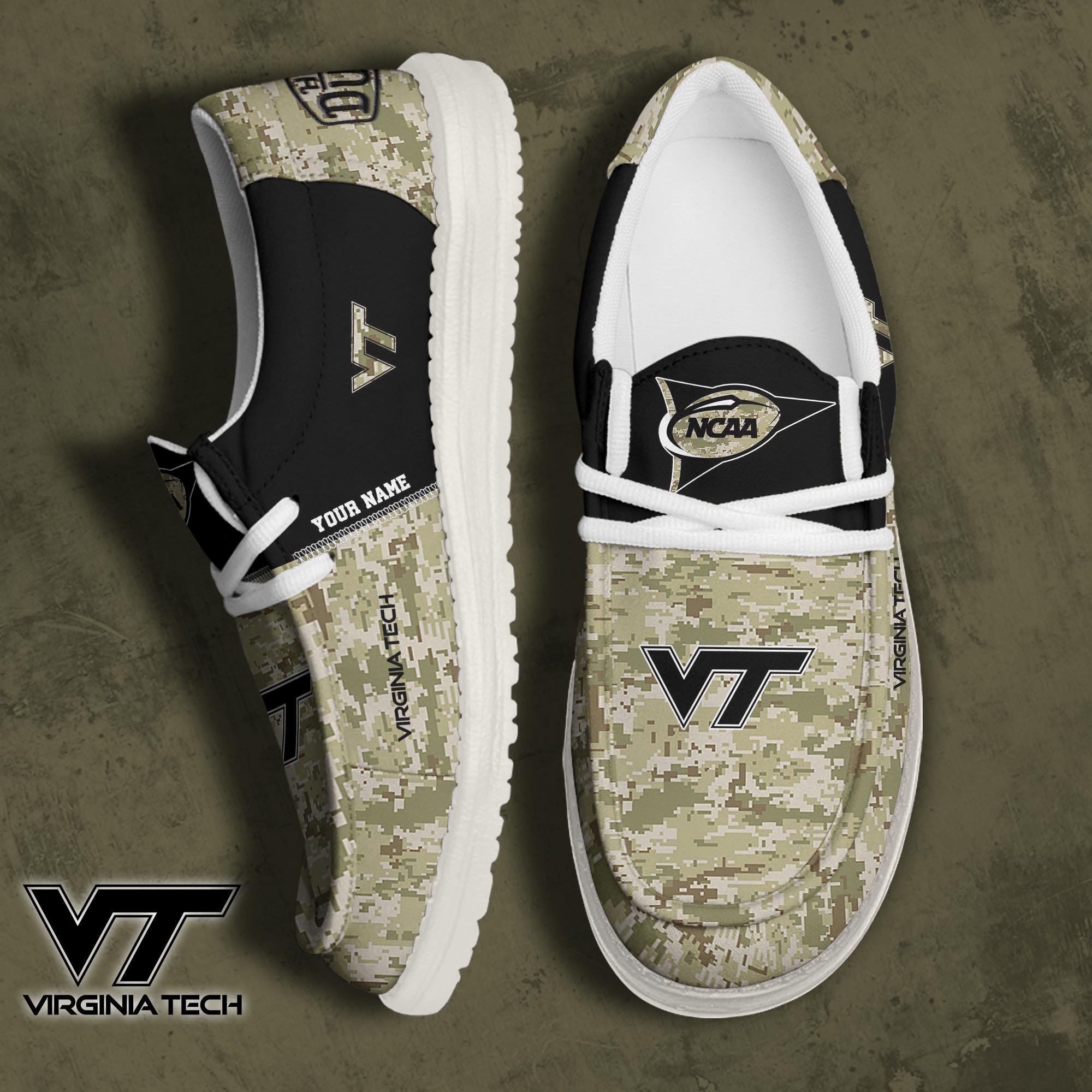 Virginia Tech Hokies Personalized Hey Dude Shoes For Men And Women ST6690