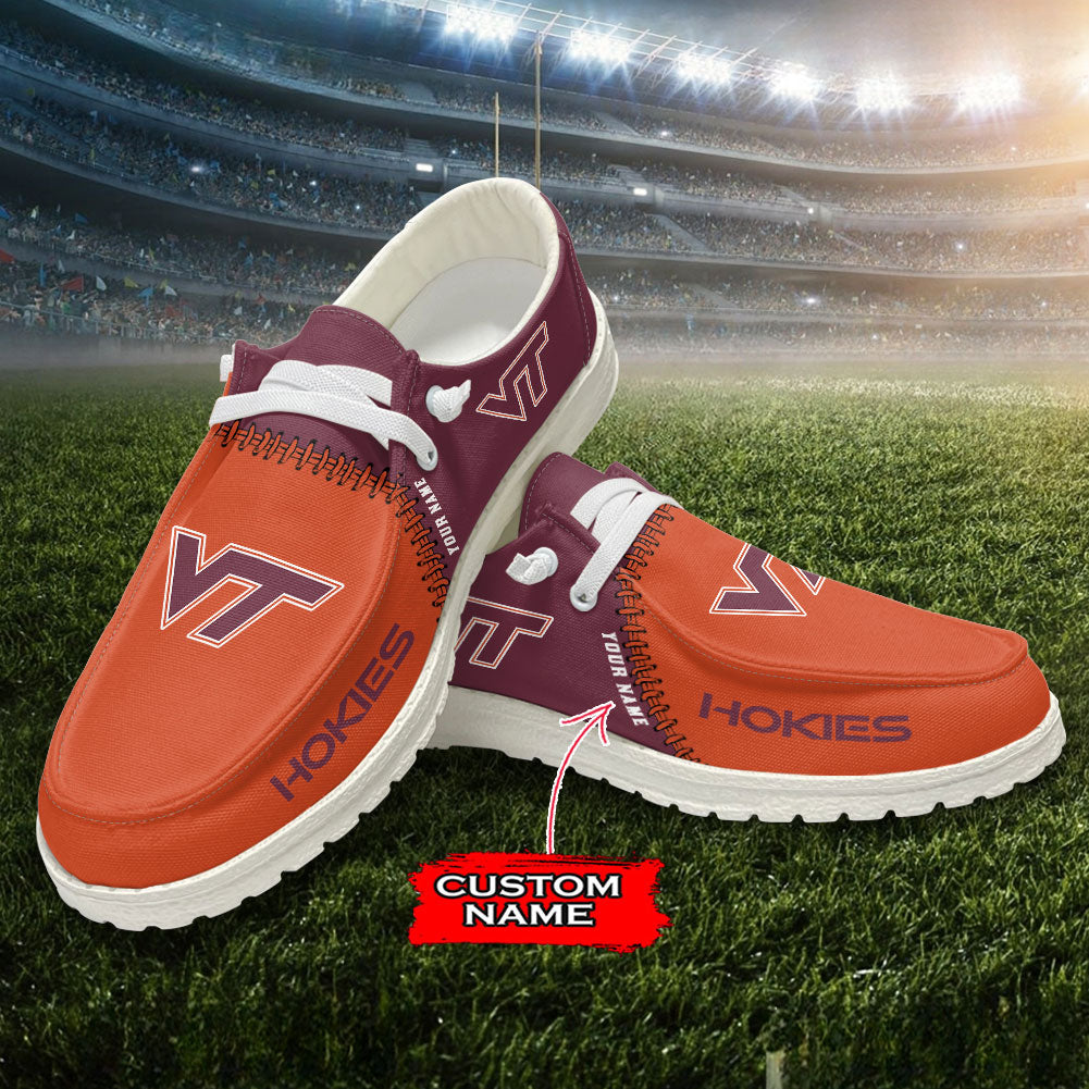 Virginia Tech Hokies Personalized Hey Dude Shoes For Men And Women ST9722