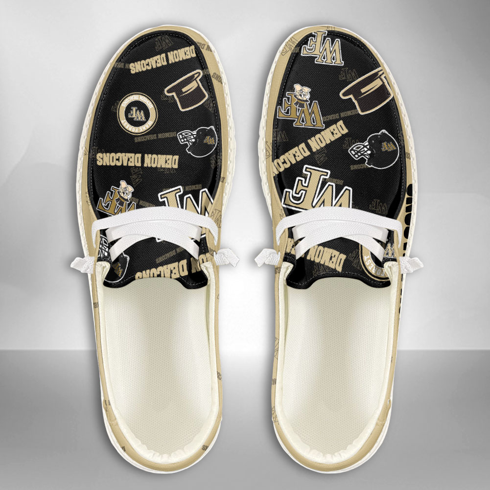 Wake Forest Demon Deacons NCAA Personalized Hey Dude Shoes For Men And Women ST12934