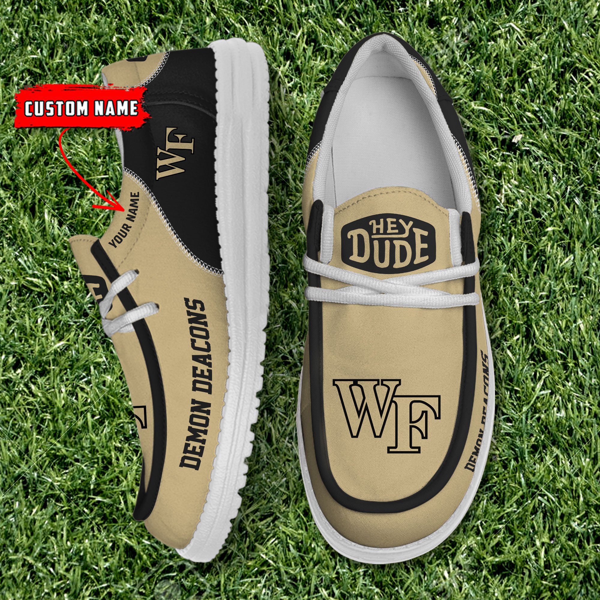 Wake Forest Demon Deacons Personalized Hey Dude Shoes For Men And Women ST5455