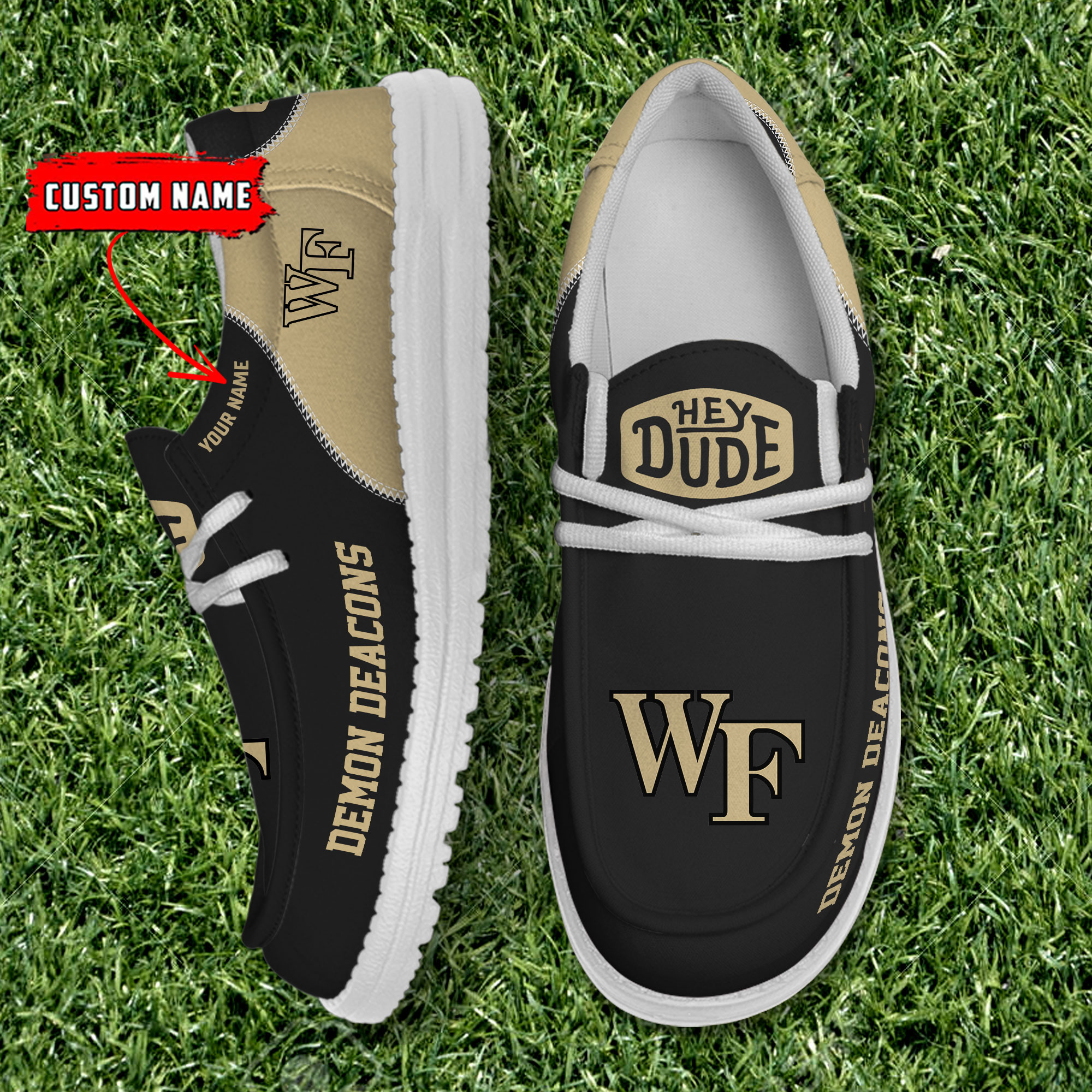 Wake Forest Demon Deacons Personalized Hey Dude Shoes For Men And Women ST5477
