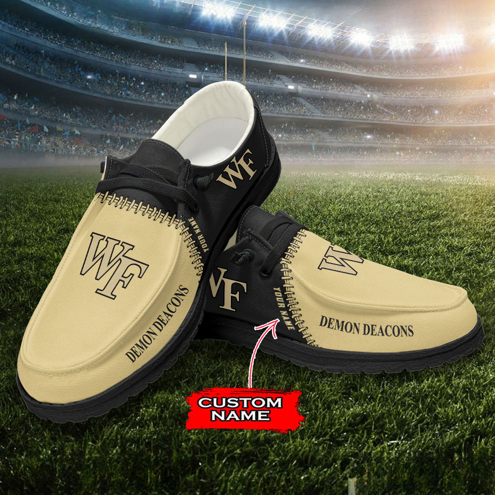 Wake Forest Demon Deacons Personalized Hey Dude Shoes For Men And Women ST9718