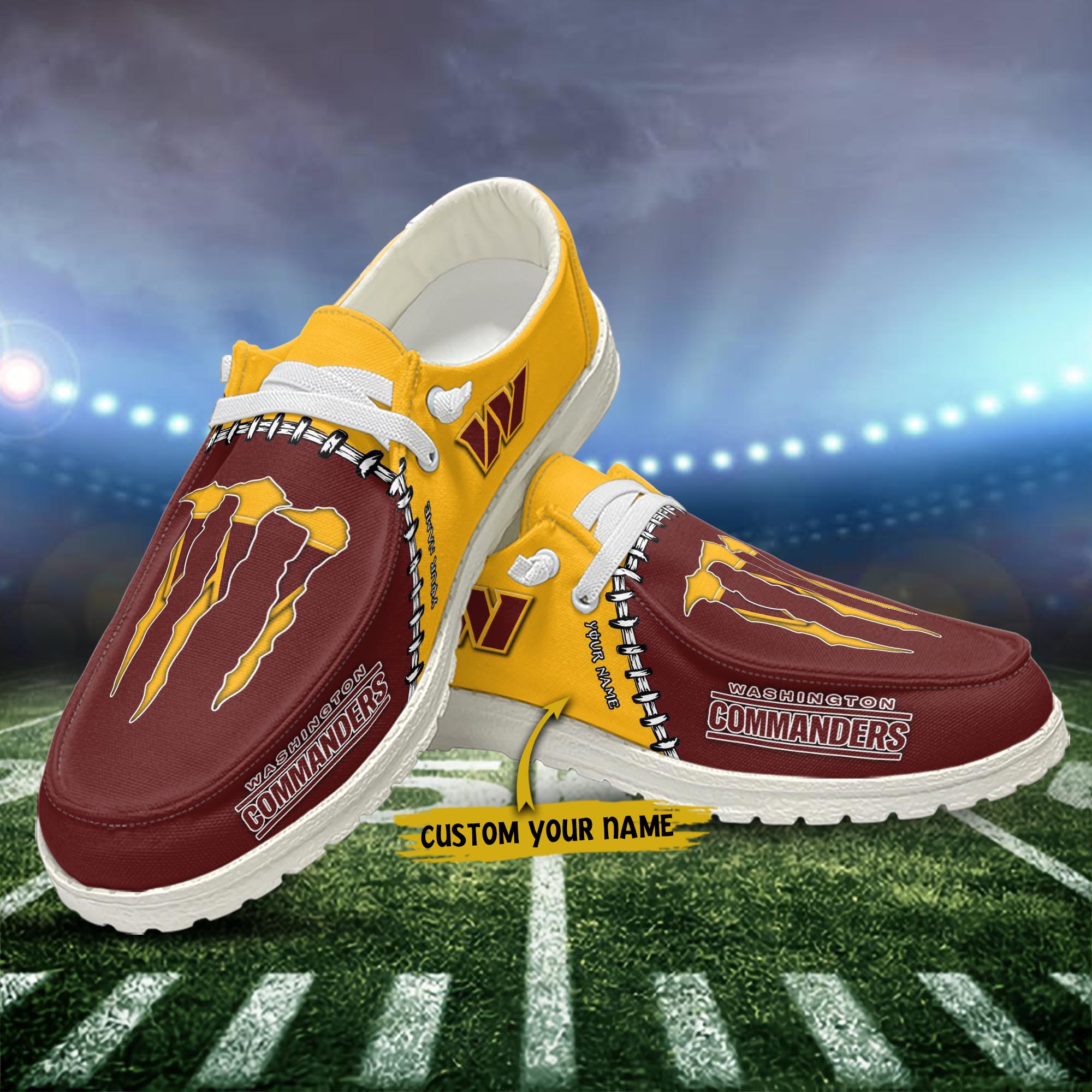 Washington Commanders NFL Personalized Hey Dude Shoes For Men And Women ST1139