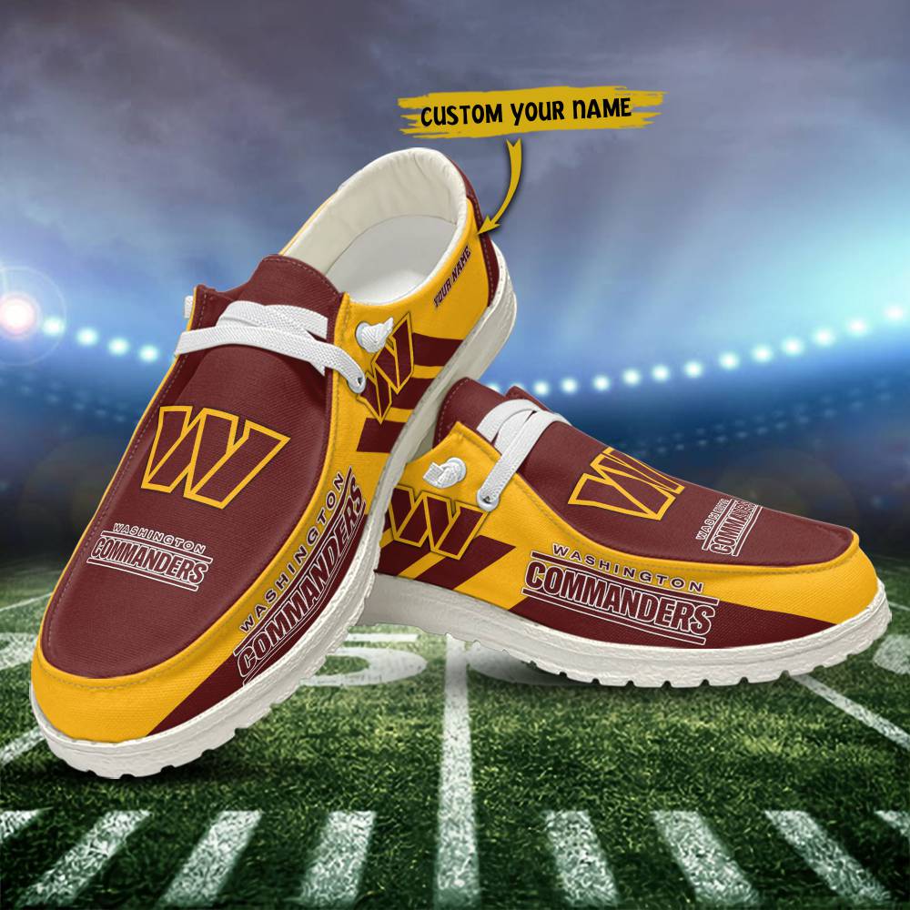 Washington Commanders NFL Personalized Hey Dude Shoes For Men And Women ST1183