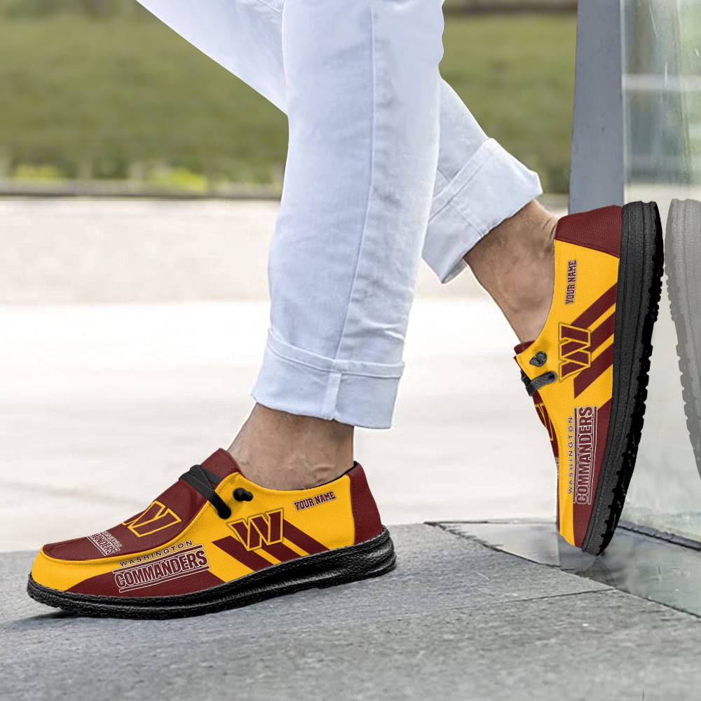 Washington Commanders NFL Personalized Hey Dude Shoes For Men And Women ST13551