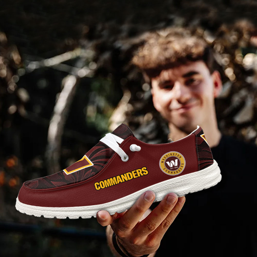 Washington Commanders NFL Personalized Hey Dude Shoes For Men And Women ST14450