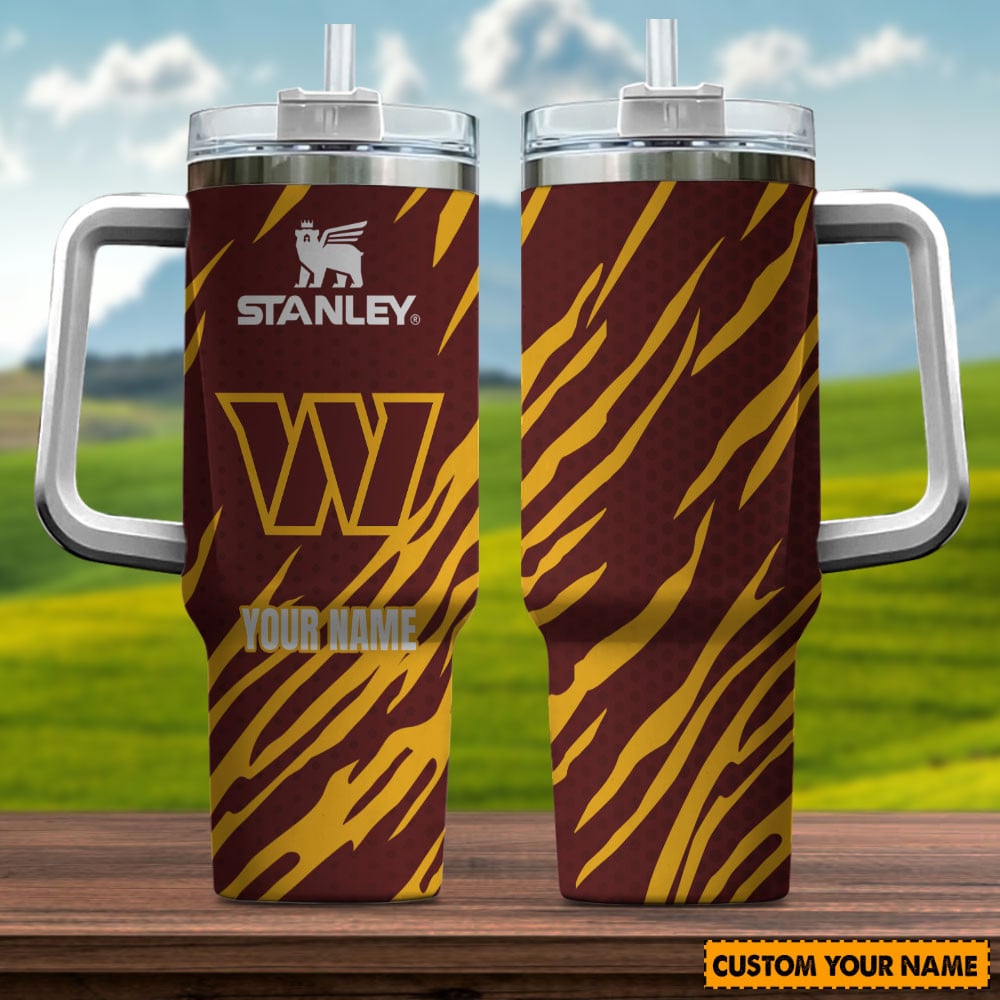 Washington Commanders NFL Stanley Tumbler With Handle Personalized Name St2394