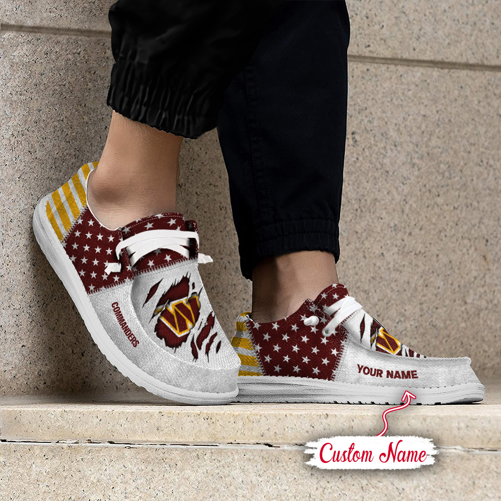 Washington Commanders Personalized Hey Dude Shoes For Men And Women ST10374