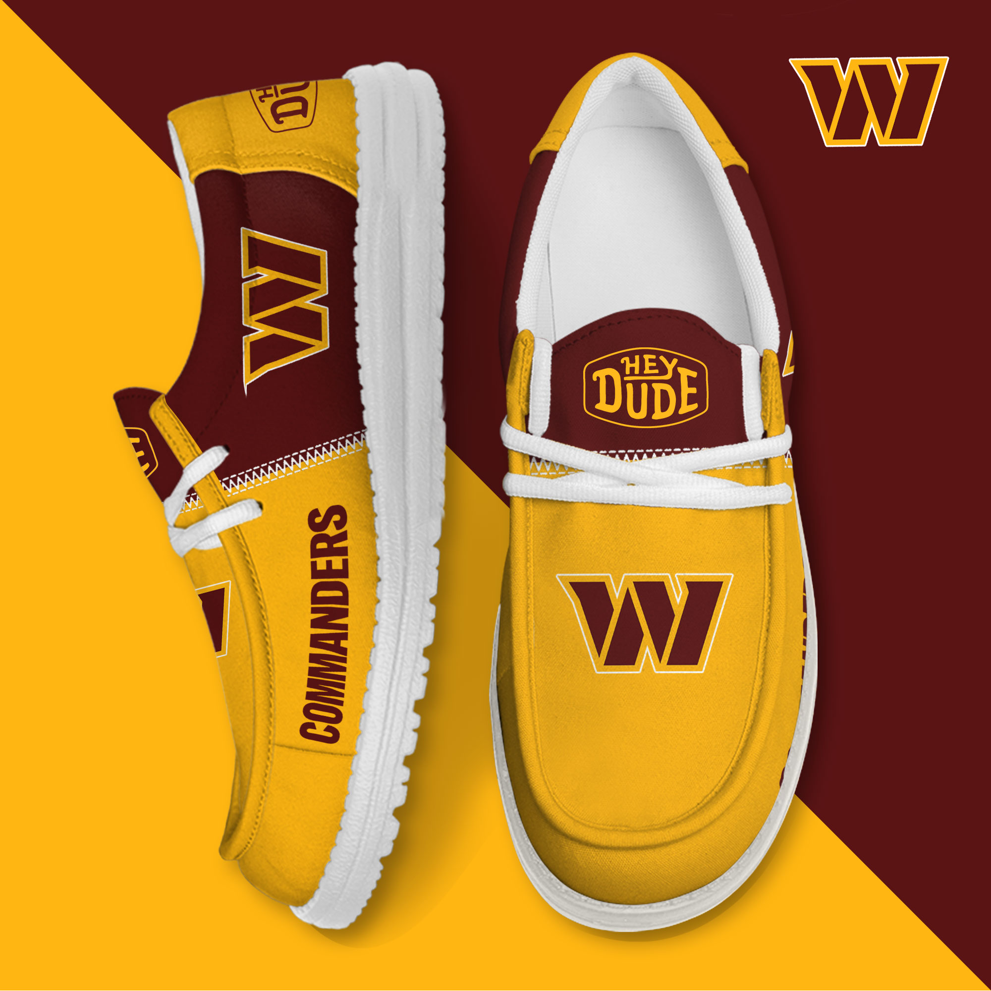 Washington Commanders Personalized Hey Dude Shoes For Men And Women ST11062