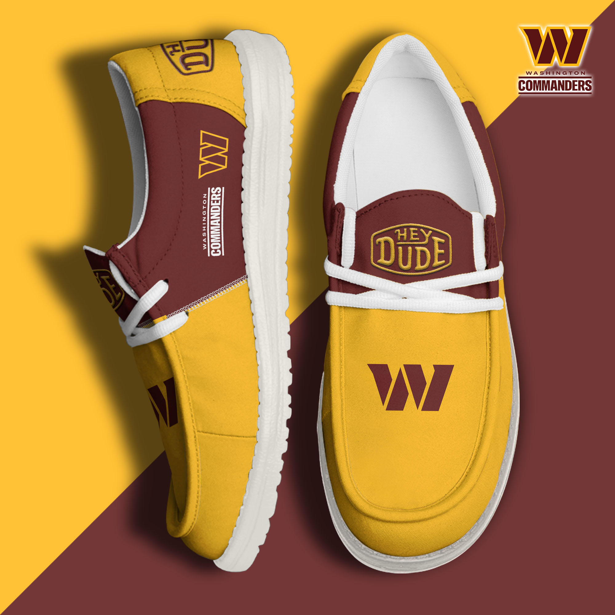 Washington Commanders Personalized Hey Dude Shoes For Men And Women ST15013
