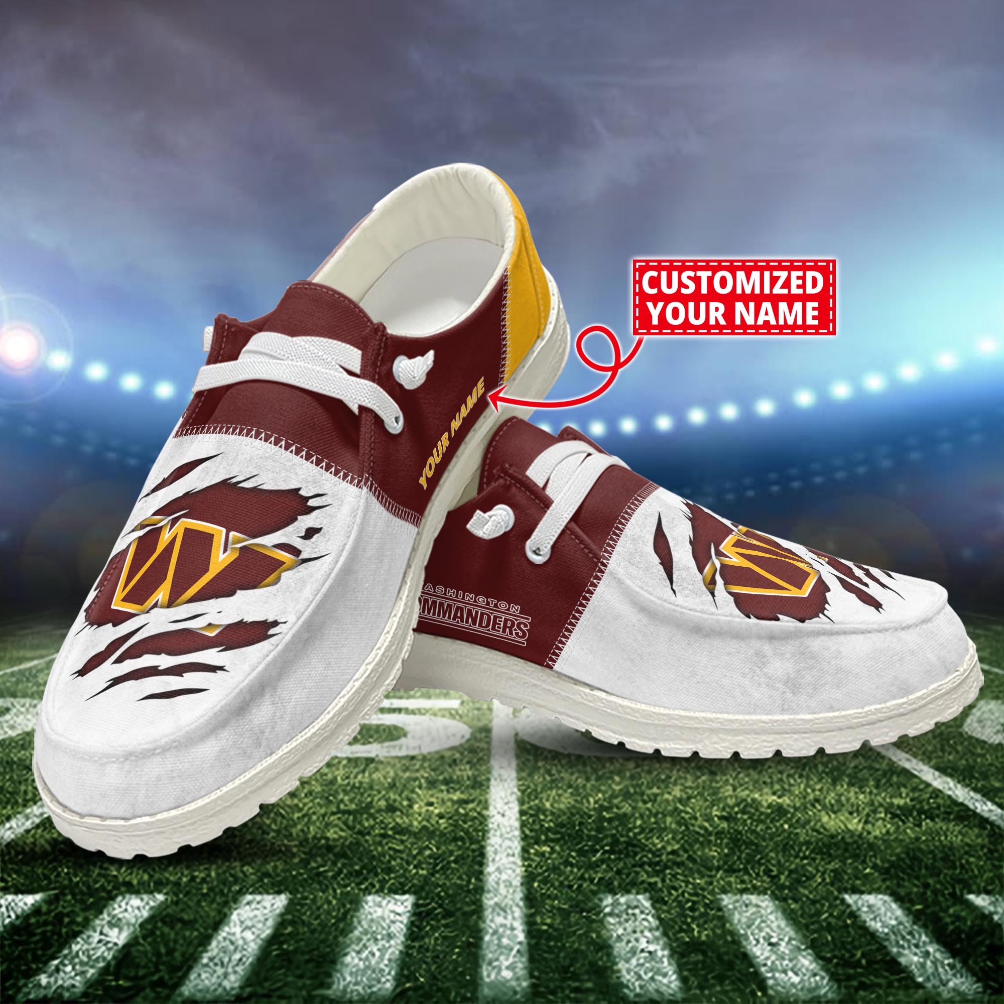 Washington Commanders Personalized Hey Dude Shoes For Men And Women ST15116