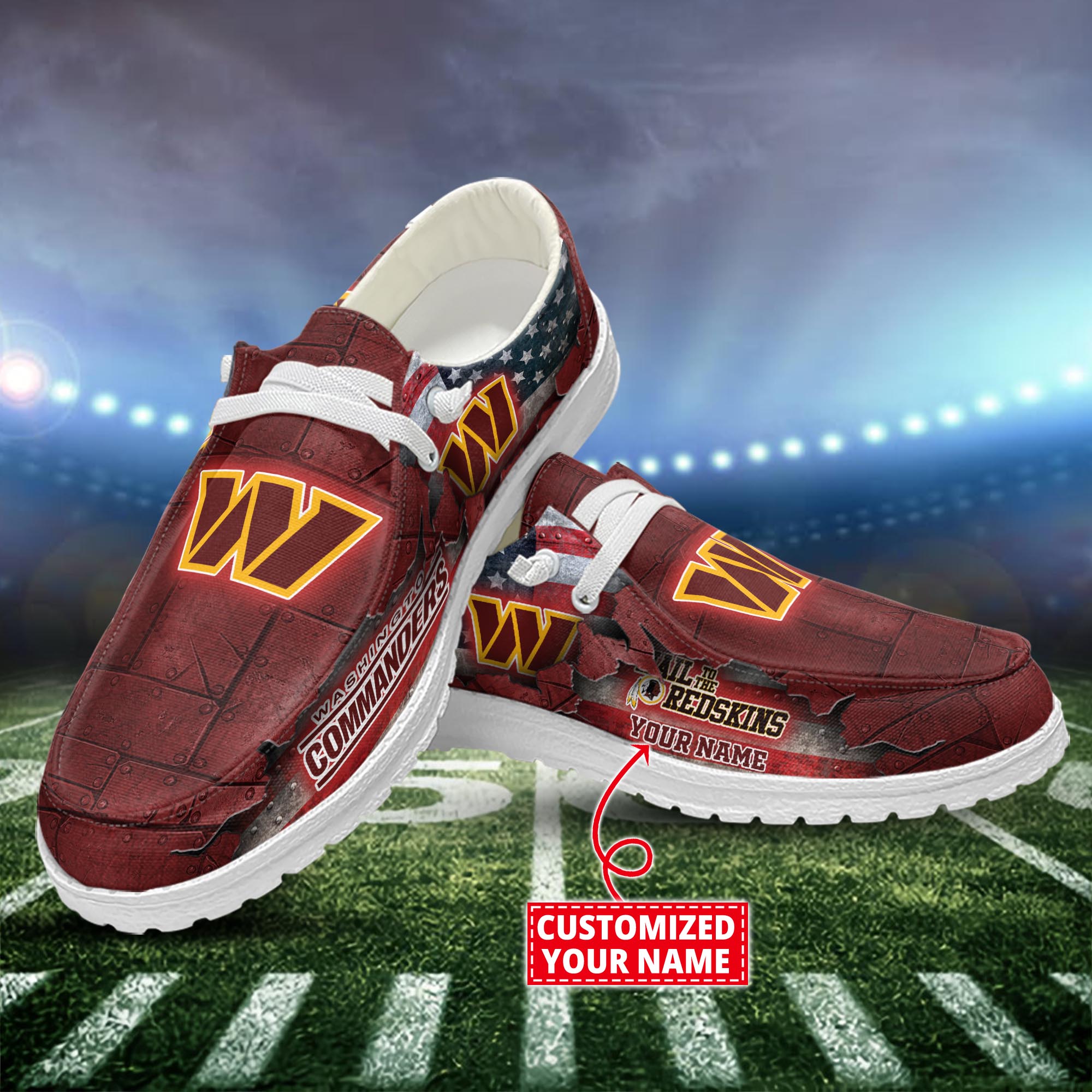 Washington Commanders Personalized Hey Dude Shoes For Men And Women ST15793
