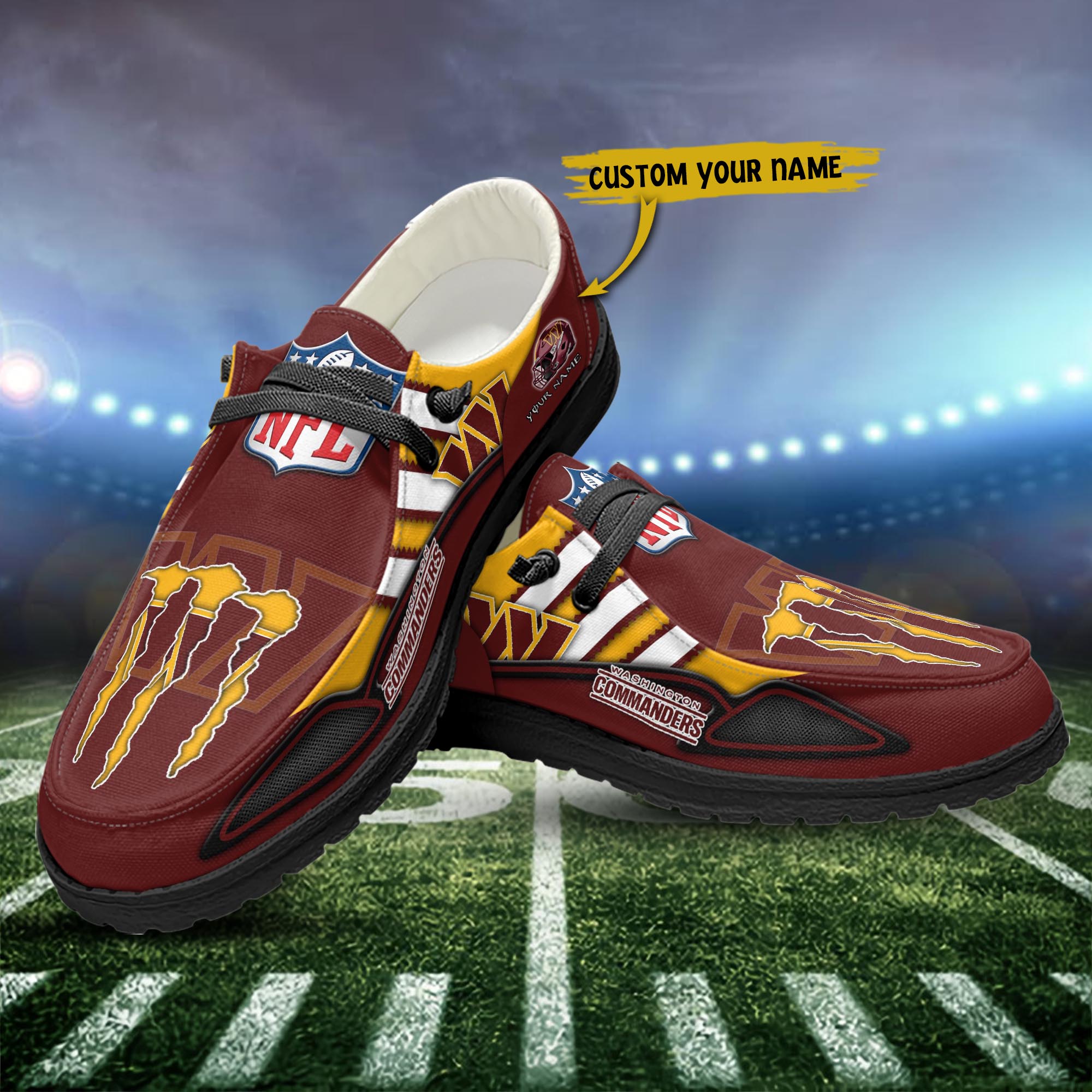 Washington Commanders Personalized Hey Dude Shoes For Men And Women ST16088
