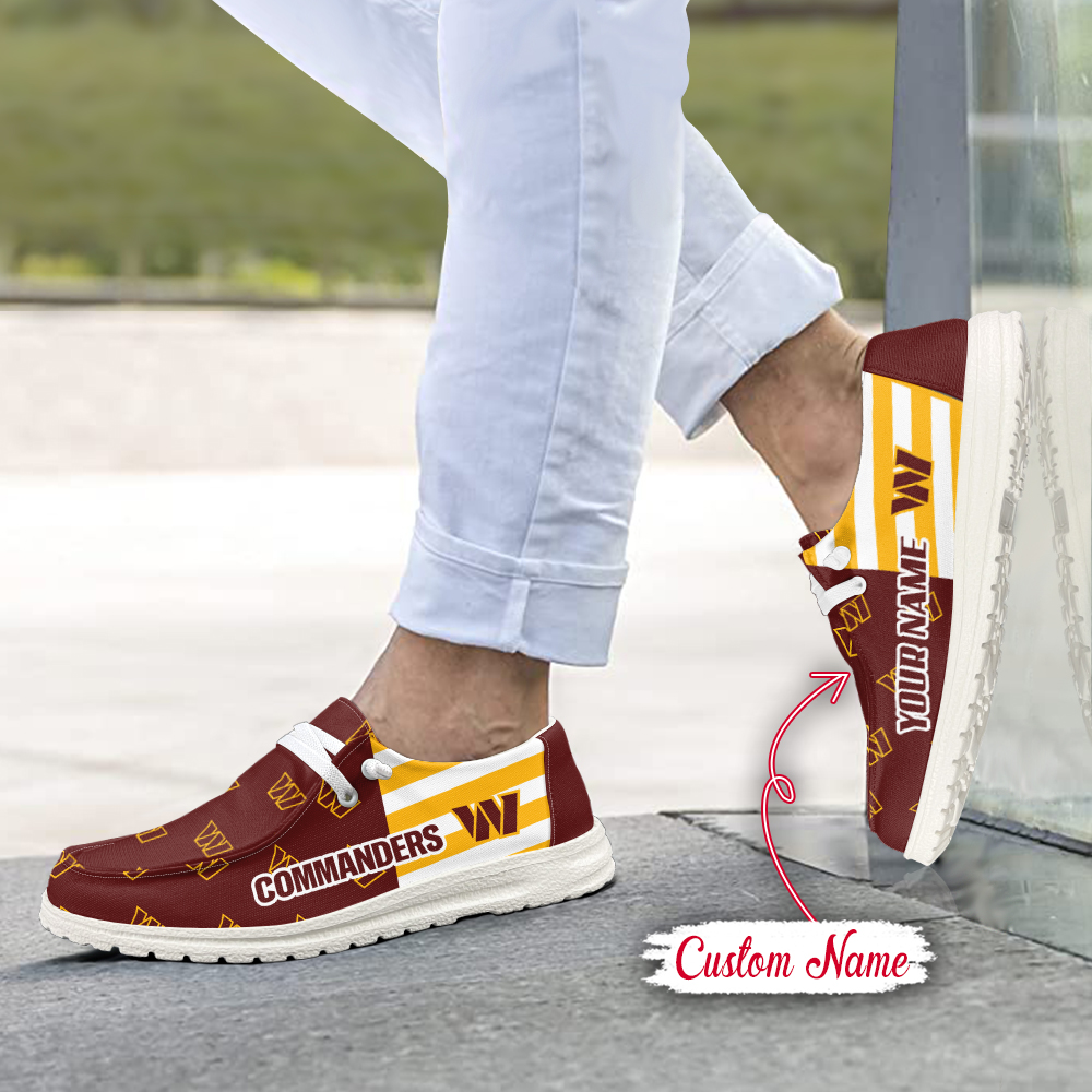 Washington Commanders Personalized Hey Dude Shoes For Men And Women ST3978