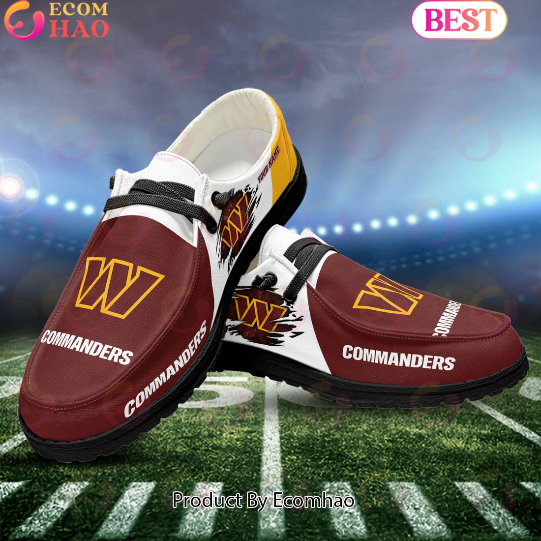 Washington Commanders Personalized Hey Dude Shoes For Men And Women ST4239