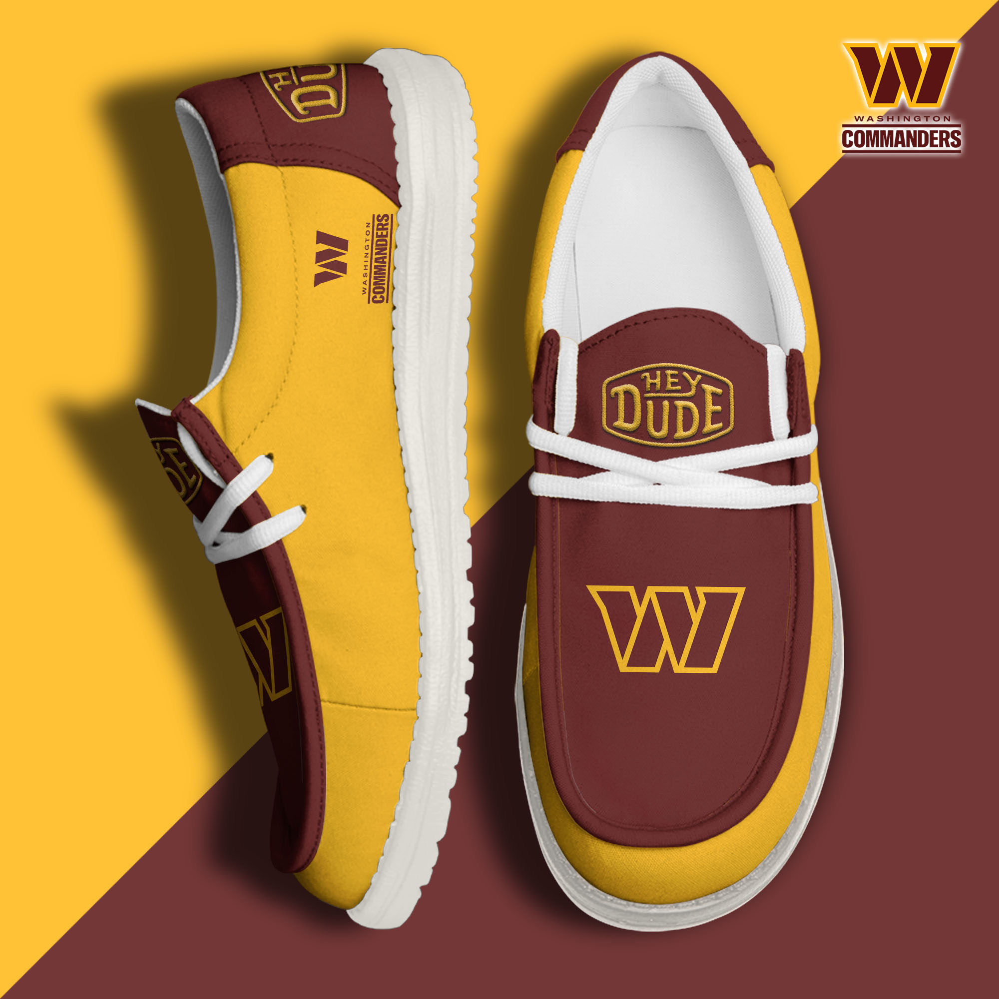 Washington Commanders Personalized Hey Dude Shoes For Men And Women ST4809